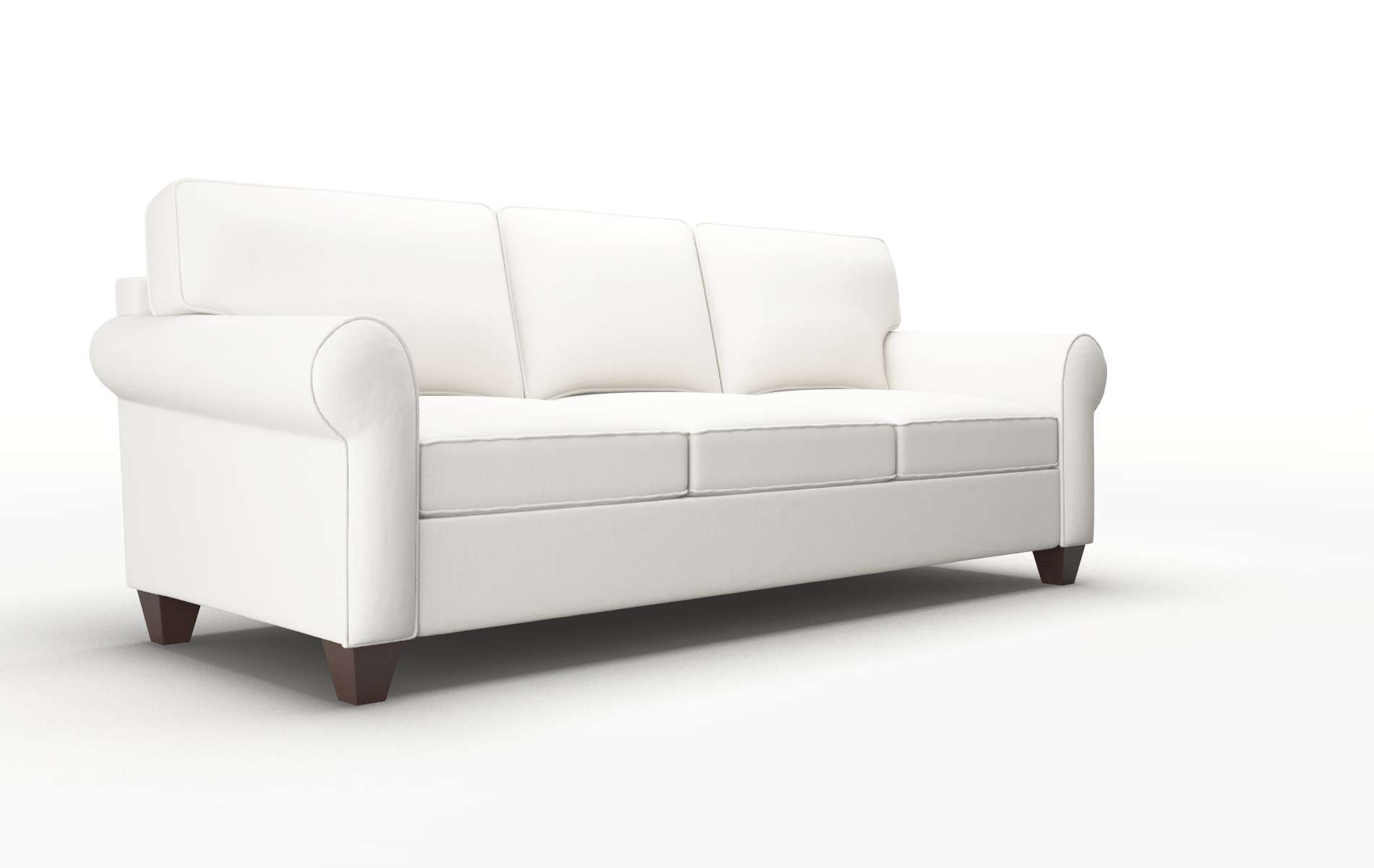 Augusta Keylargo Oatmeal Sofa espresso legs 2