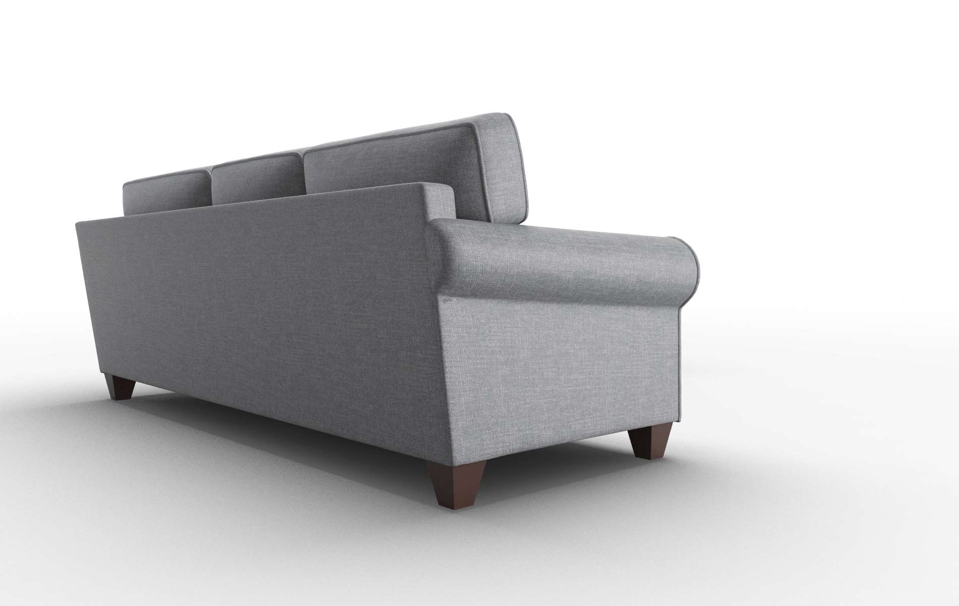 Augusta Lana Onyx Sectional espresso legs 3