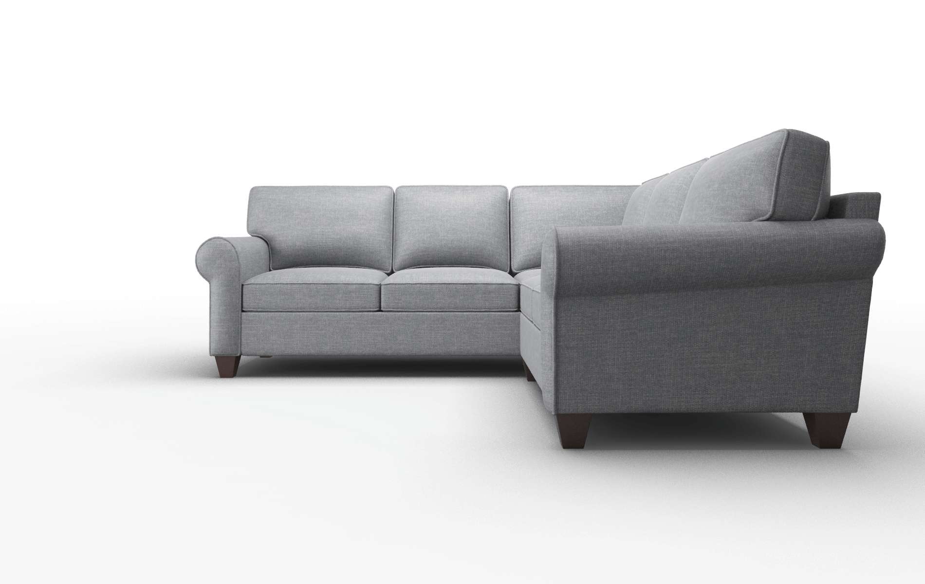 Augusta Lana Onyx Sectional espresso legs 5