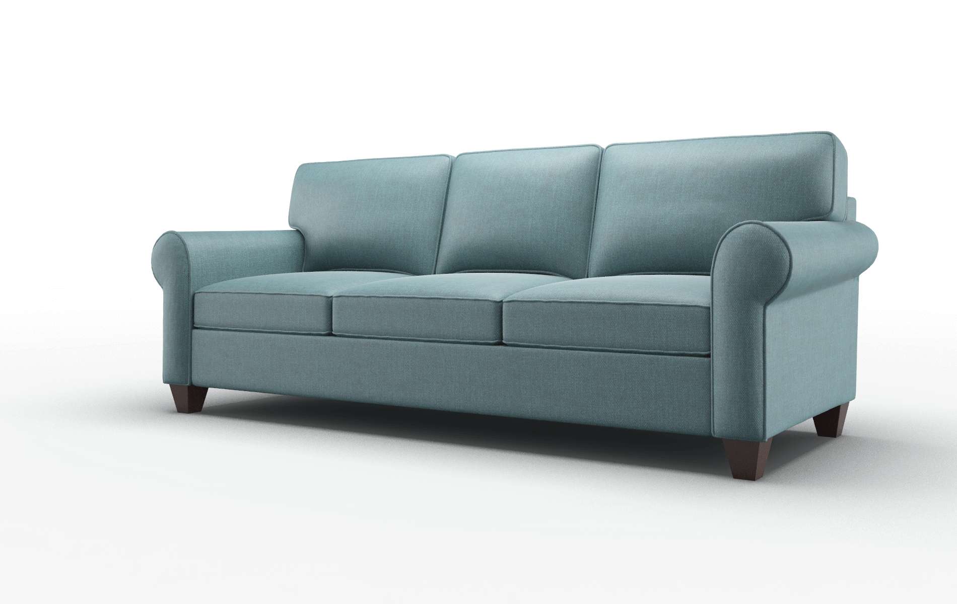Augusta Leslie Peacock Sofa espresso legs 4
