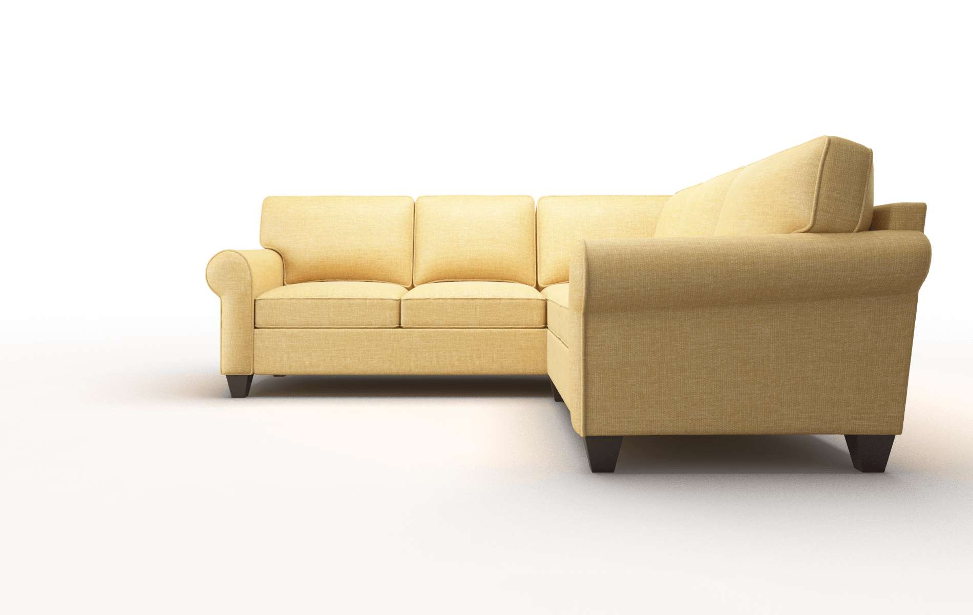 Augusta Leslie Saffron Sectional espresso legs 5