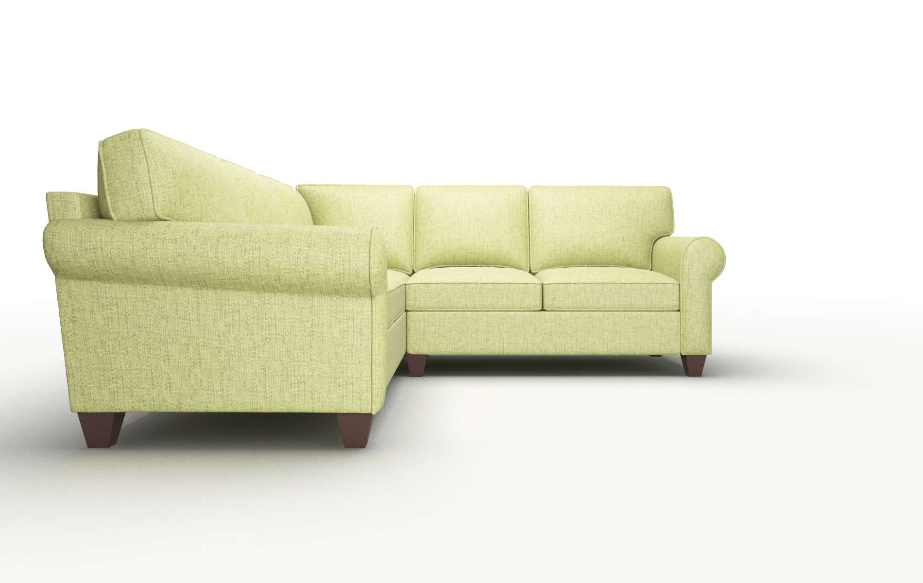 Augusta Notion Appletini Sectional espresso legs 2