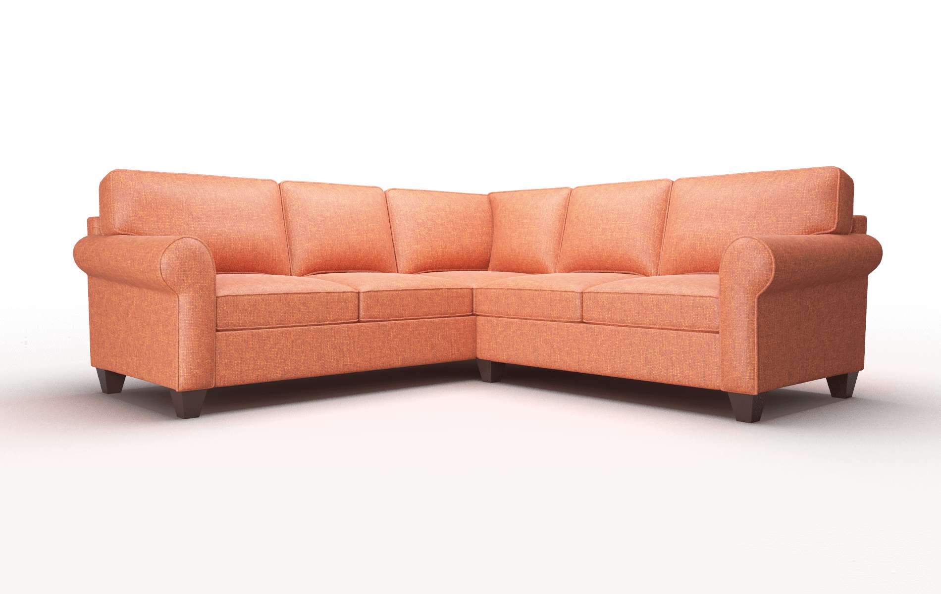 Augusta Notion Tang Sectional espresso legs