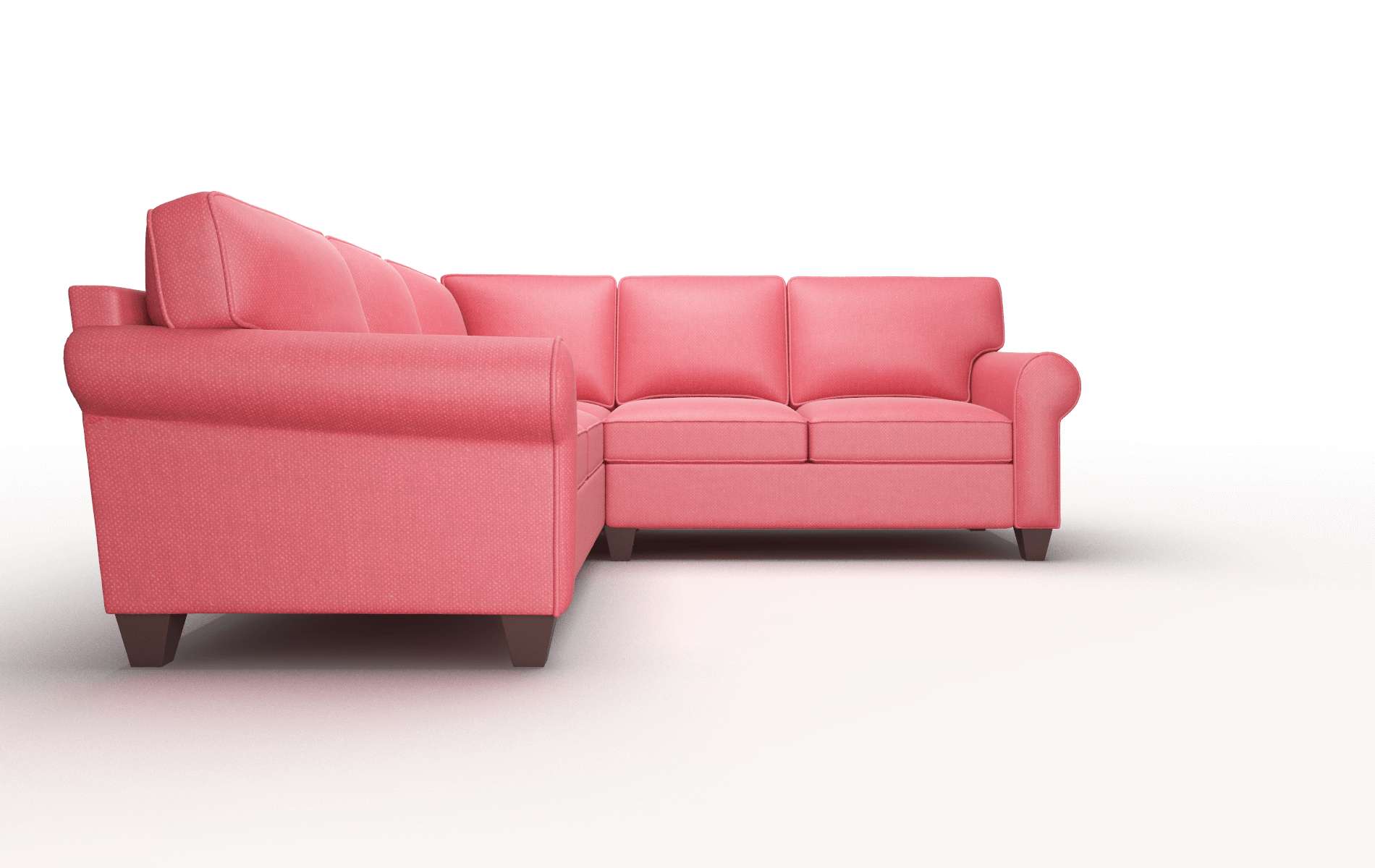 Augusta Pauline Ruby Sectional espresso legs 2