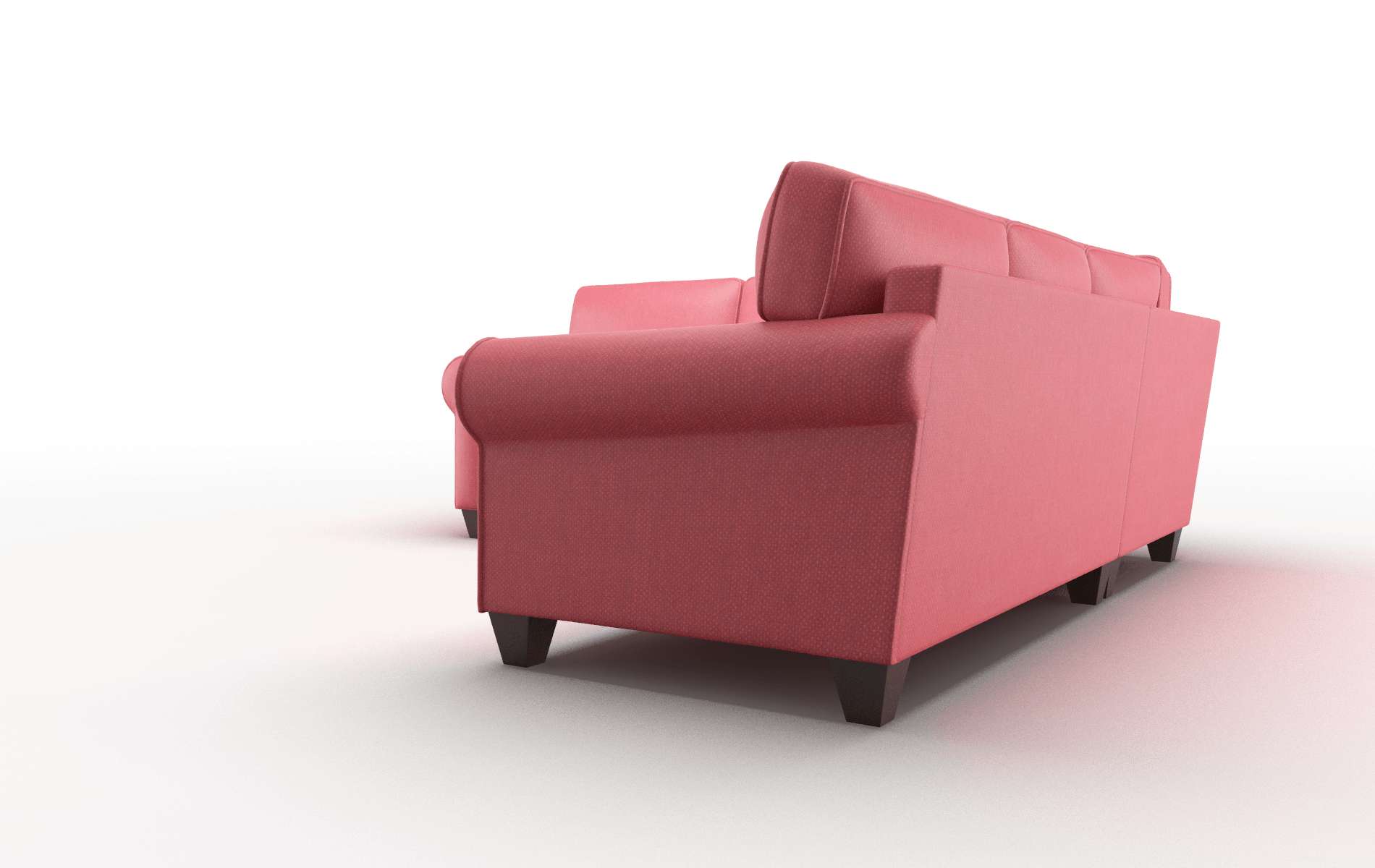 Augusta Pauline Ruby Sectional espresso legs 4