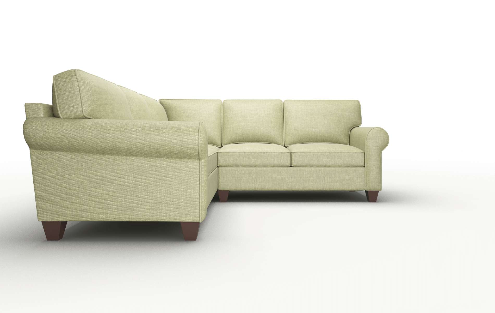 Augusta Portland Basil Sectional espresso legs 2