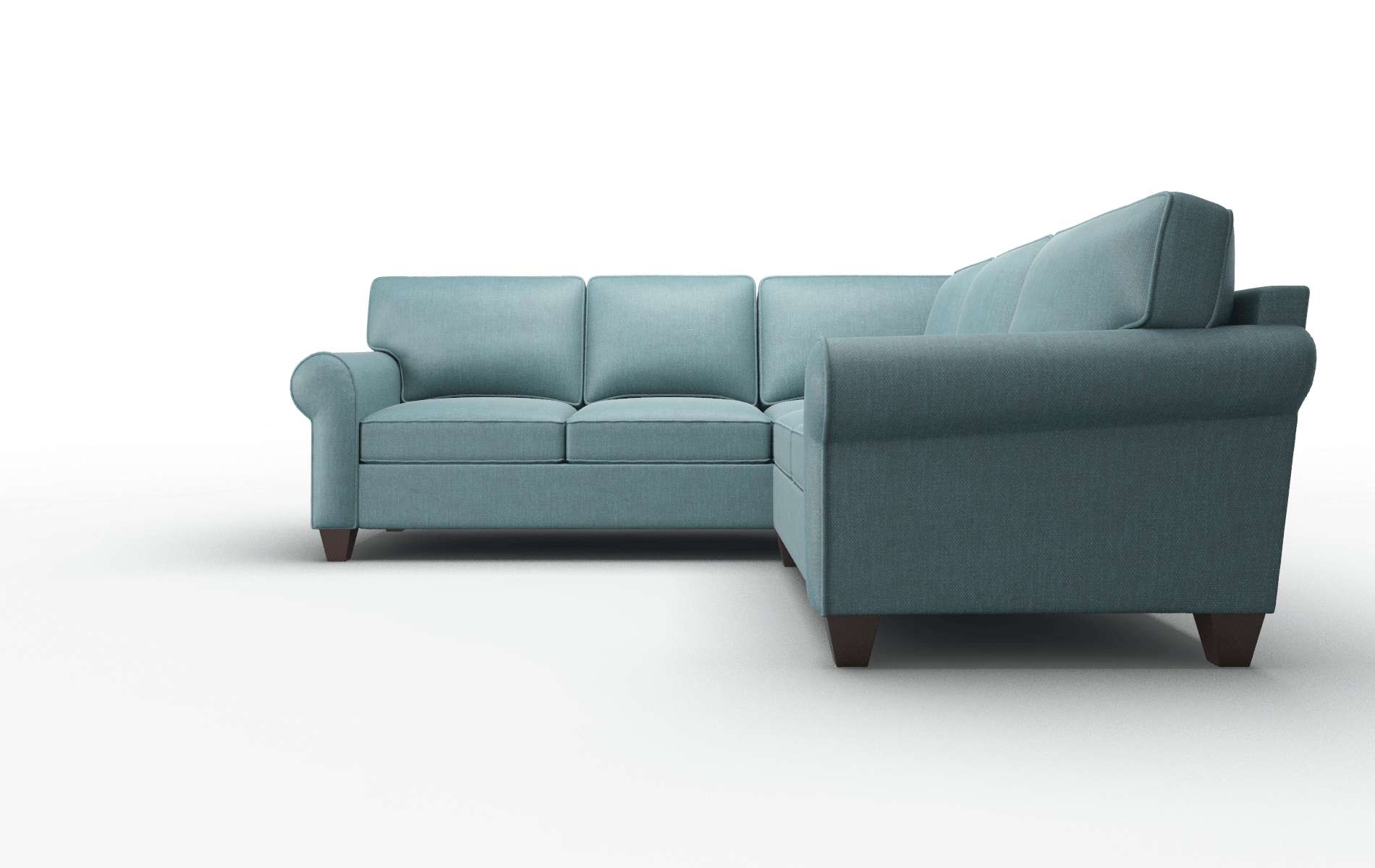 Augusta Portland Lake Sectional espresso legs 5