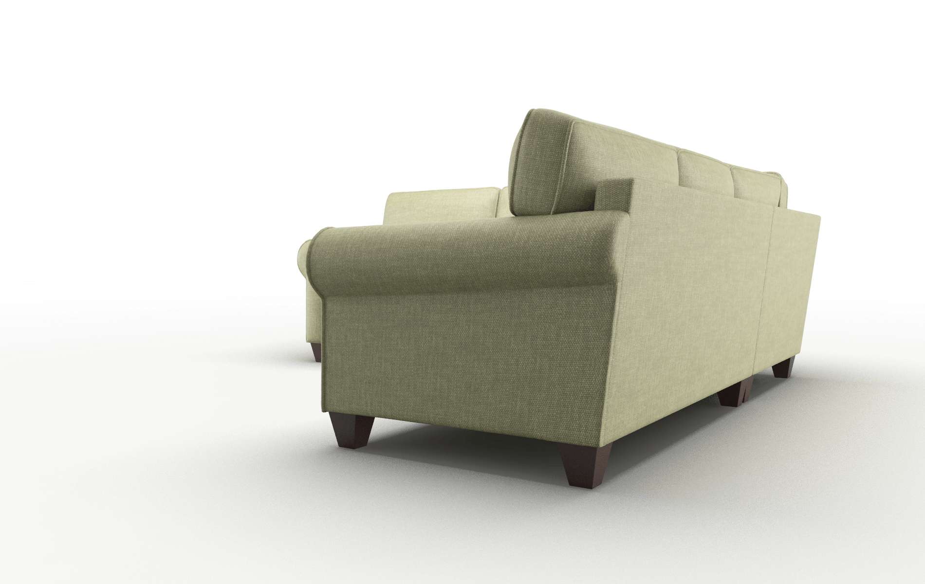 Augusta Rocket Evergreen Sectional espresso legs 4