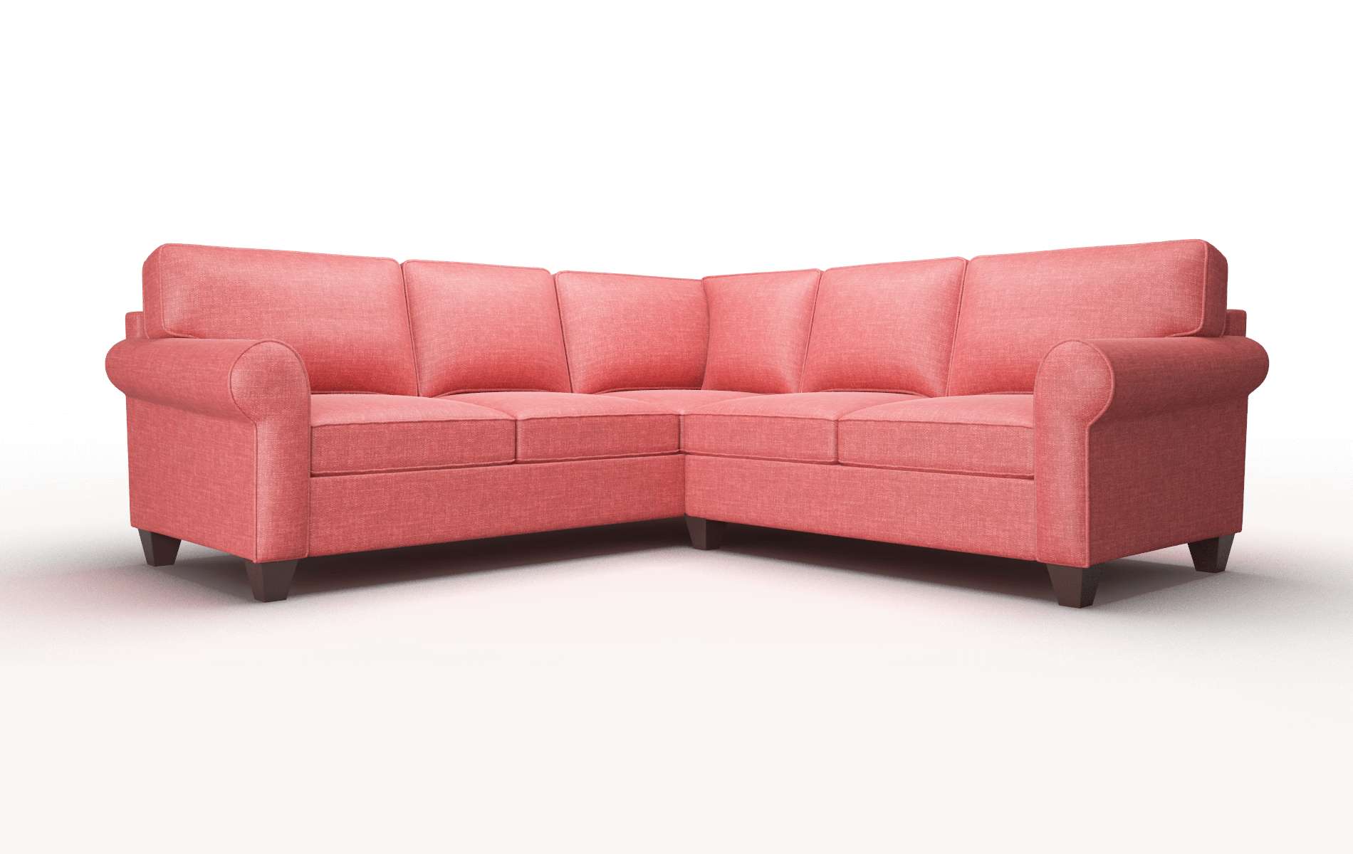 Augusta Royale Berry Sectional espresso legs
