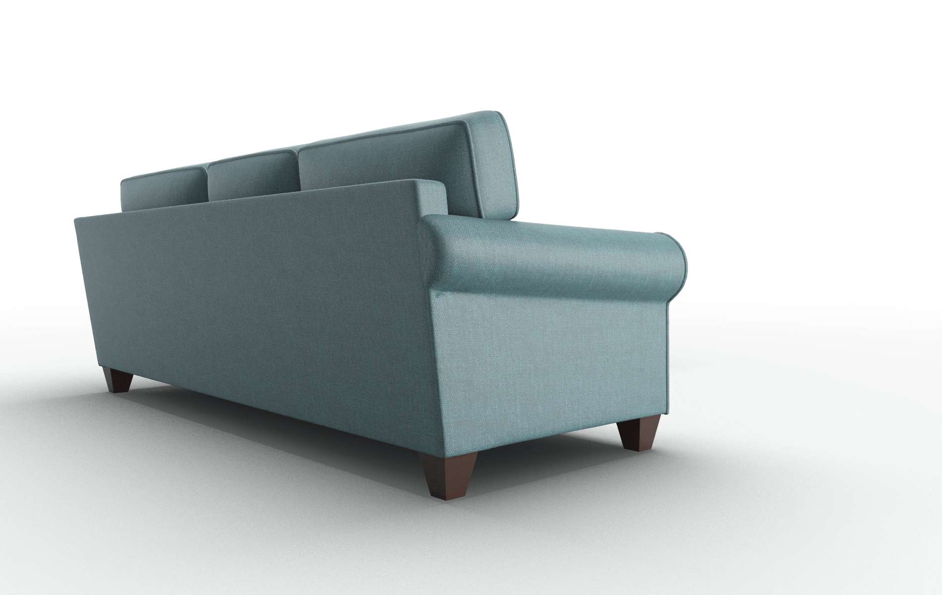 Augusta Simplex Blue_moon Sectional espresso legs 3