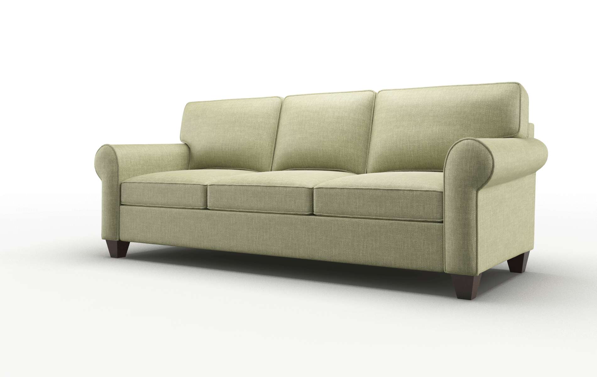 Augusta Simplex Sour_apple Sofa espresso legs 4
