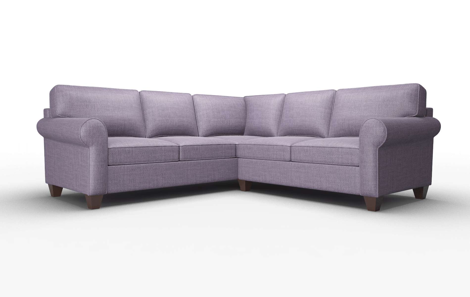 Augusta Tess blackberry Sectional Espresso Legs  1