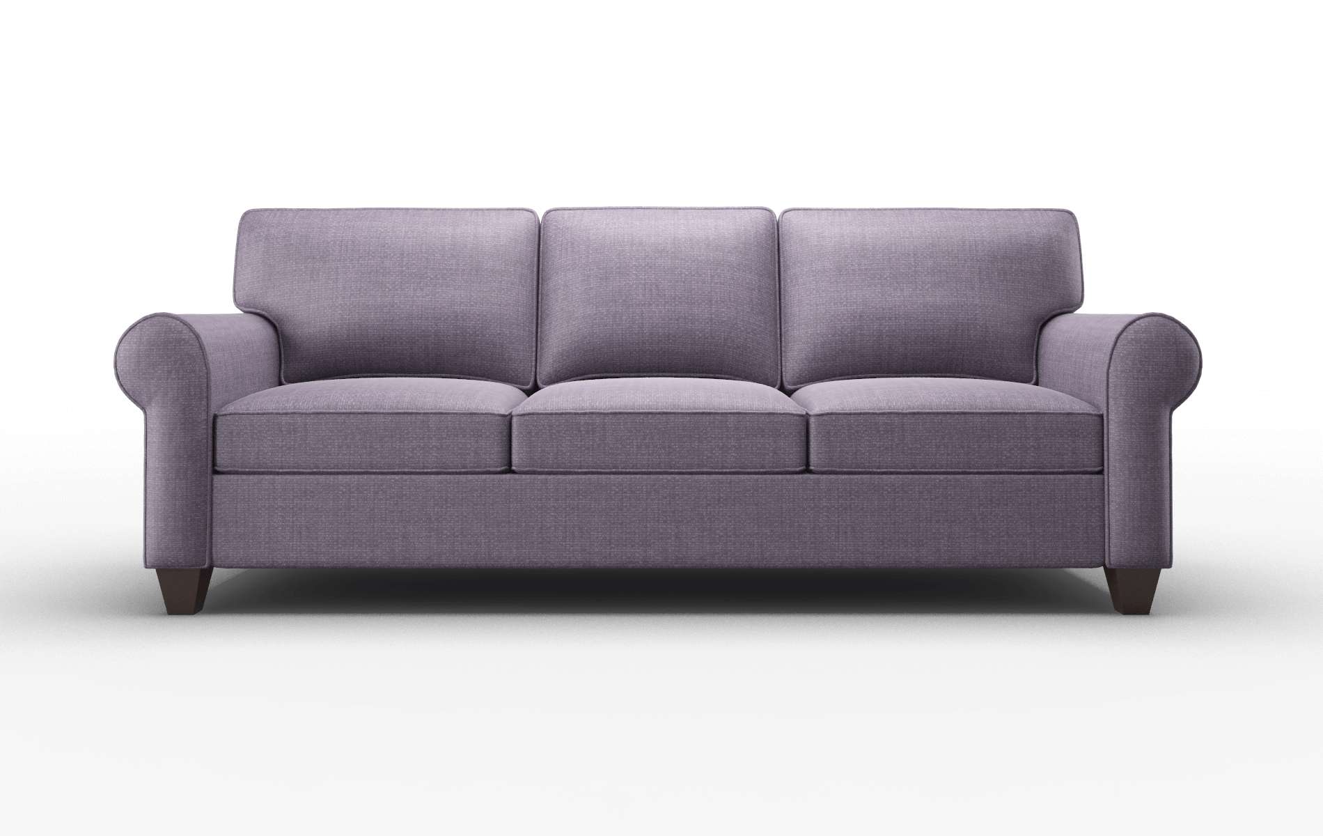 Augusta Tess Blackberry Sofa espresso legs 1