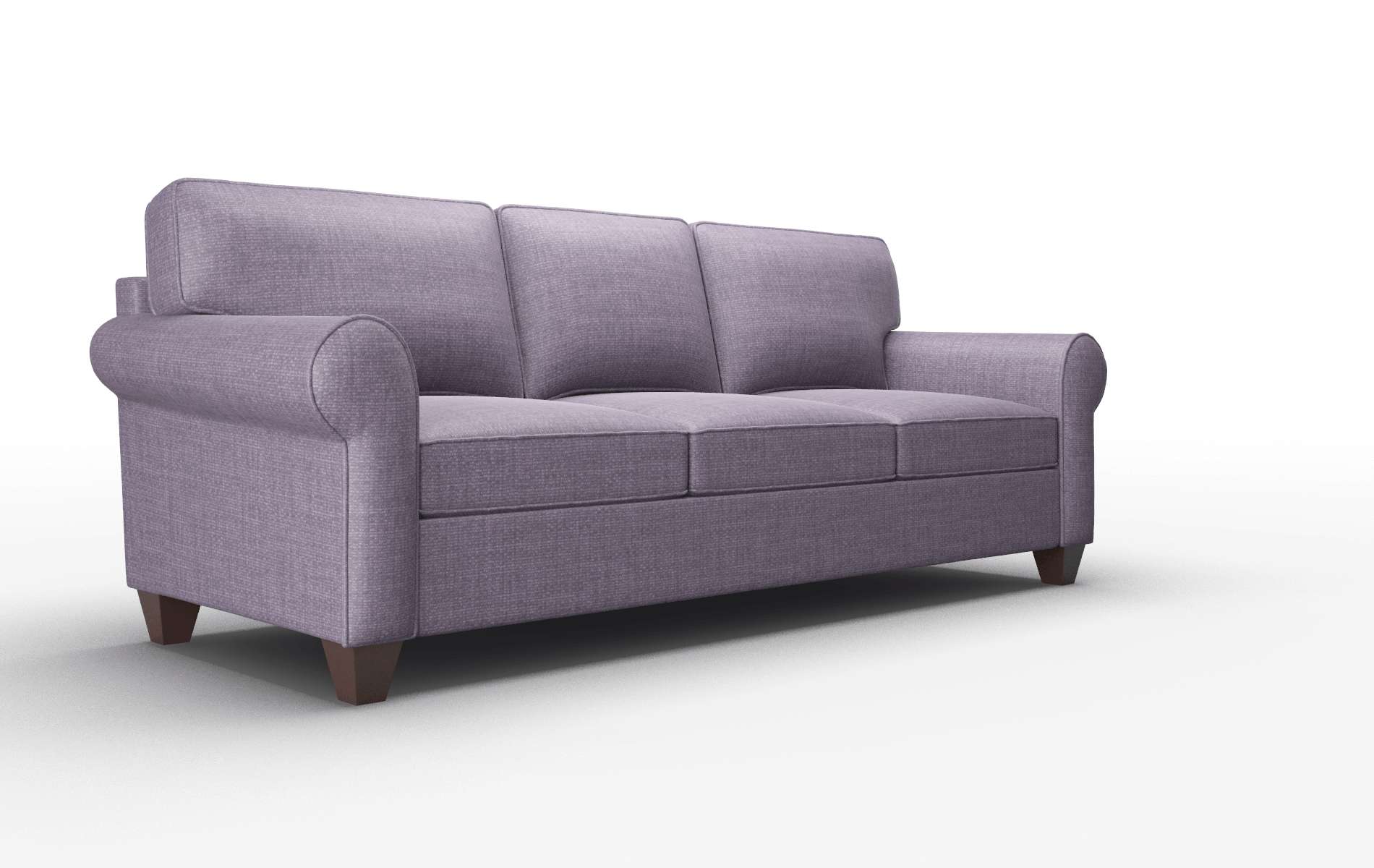 Augusta Tess Blackberry Sofa espresso legs 2