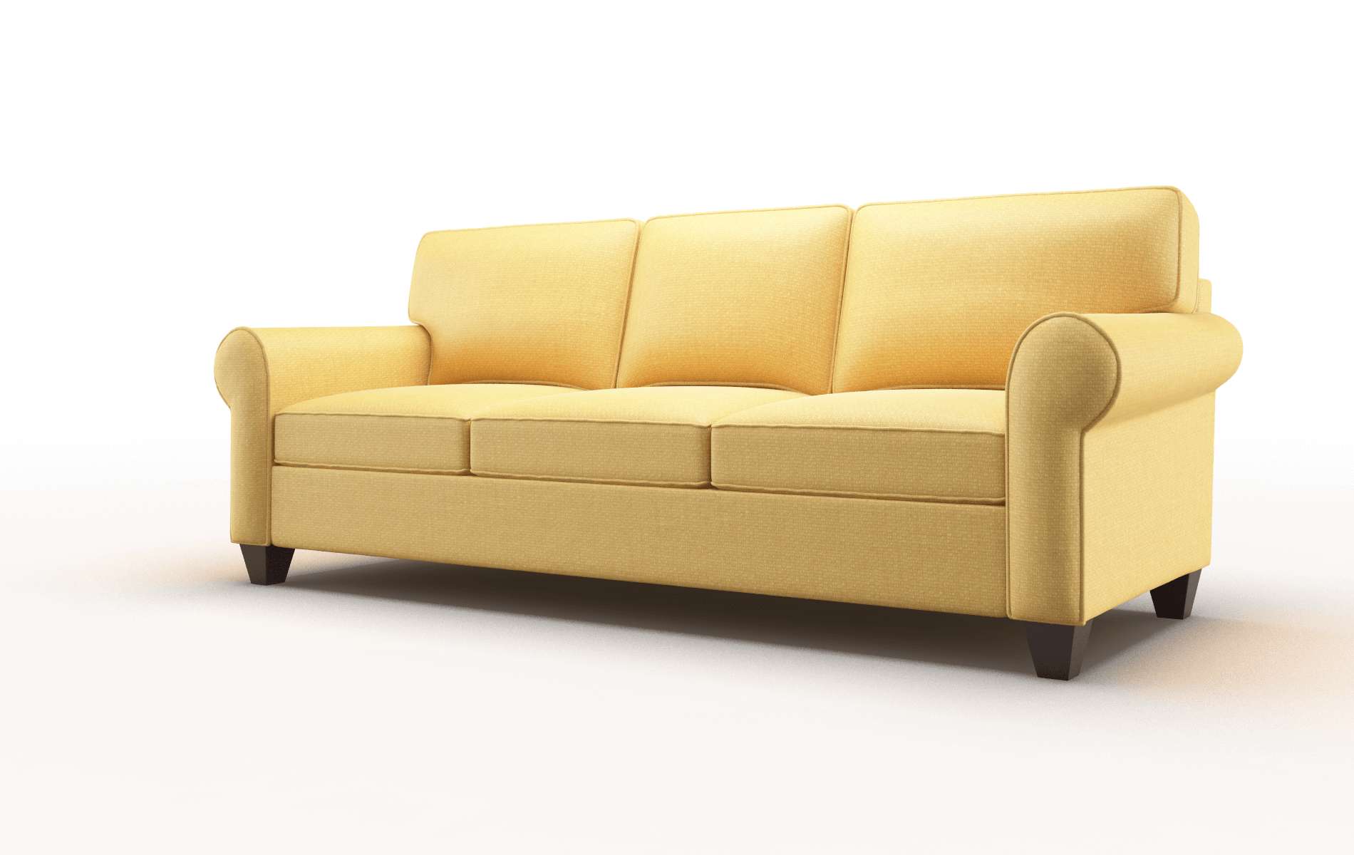 Augusta Tess Turmeric Sofa espresso legs 4