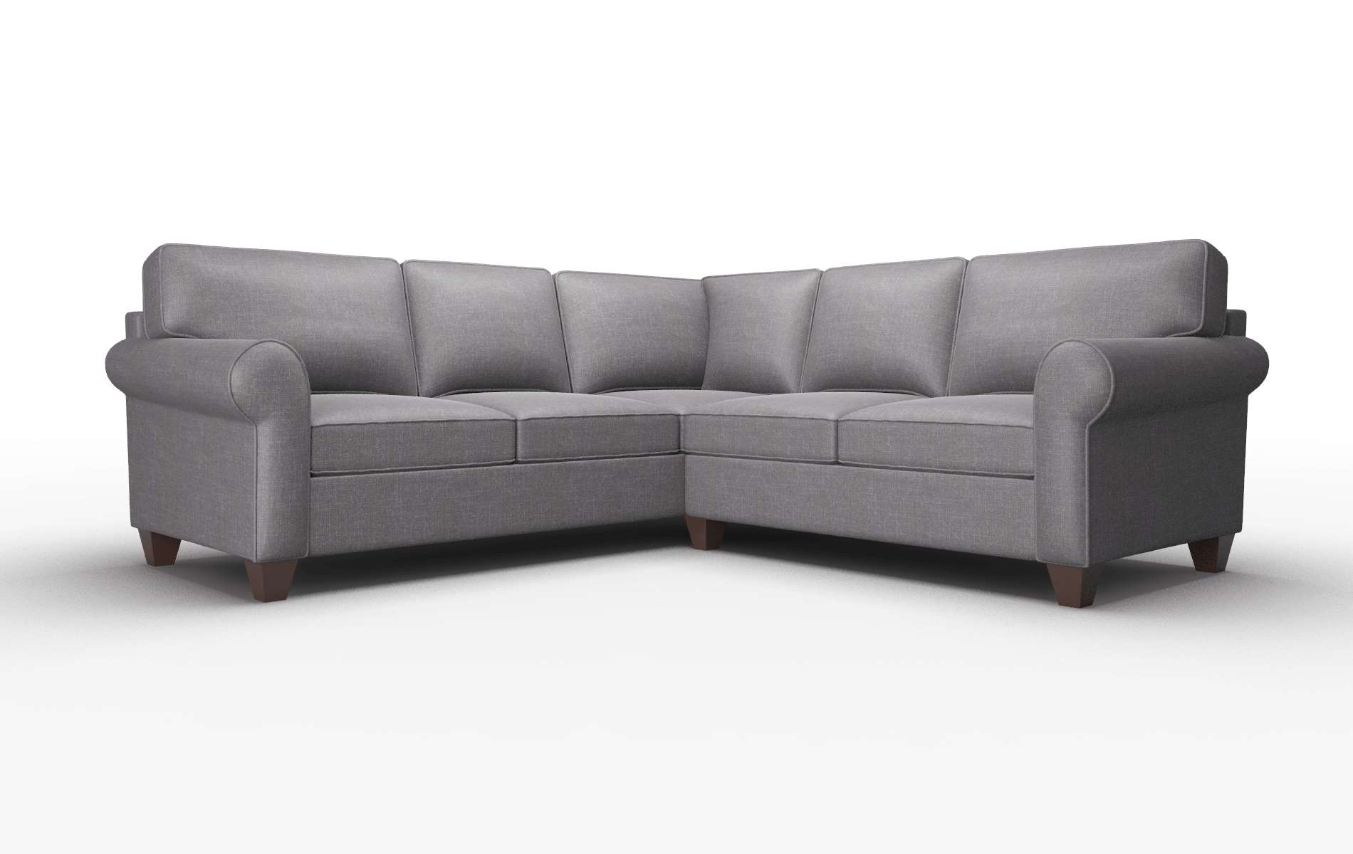 Augusta Venus Onyx Sectional espresso legs 1