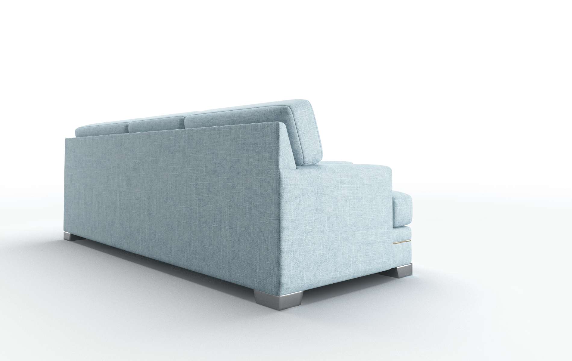 Barcelona Atlas Turquoise Sectional metal legs 3