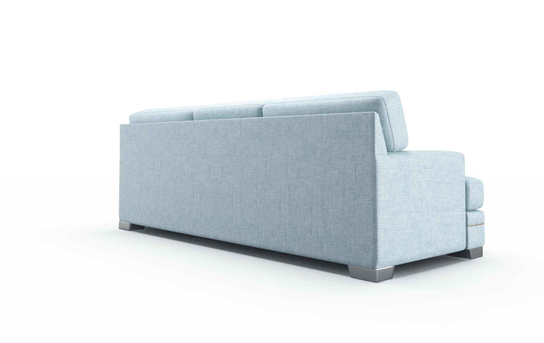 Barcelona Atlas Turquoise Sofa metal legs 5