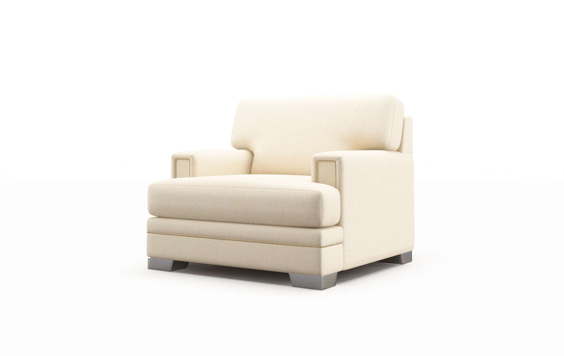 Barcelona Bella Buckwheat Chair metal legs 4