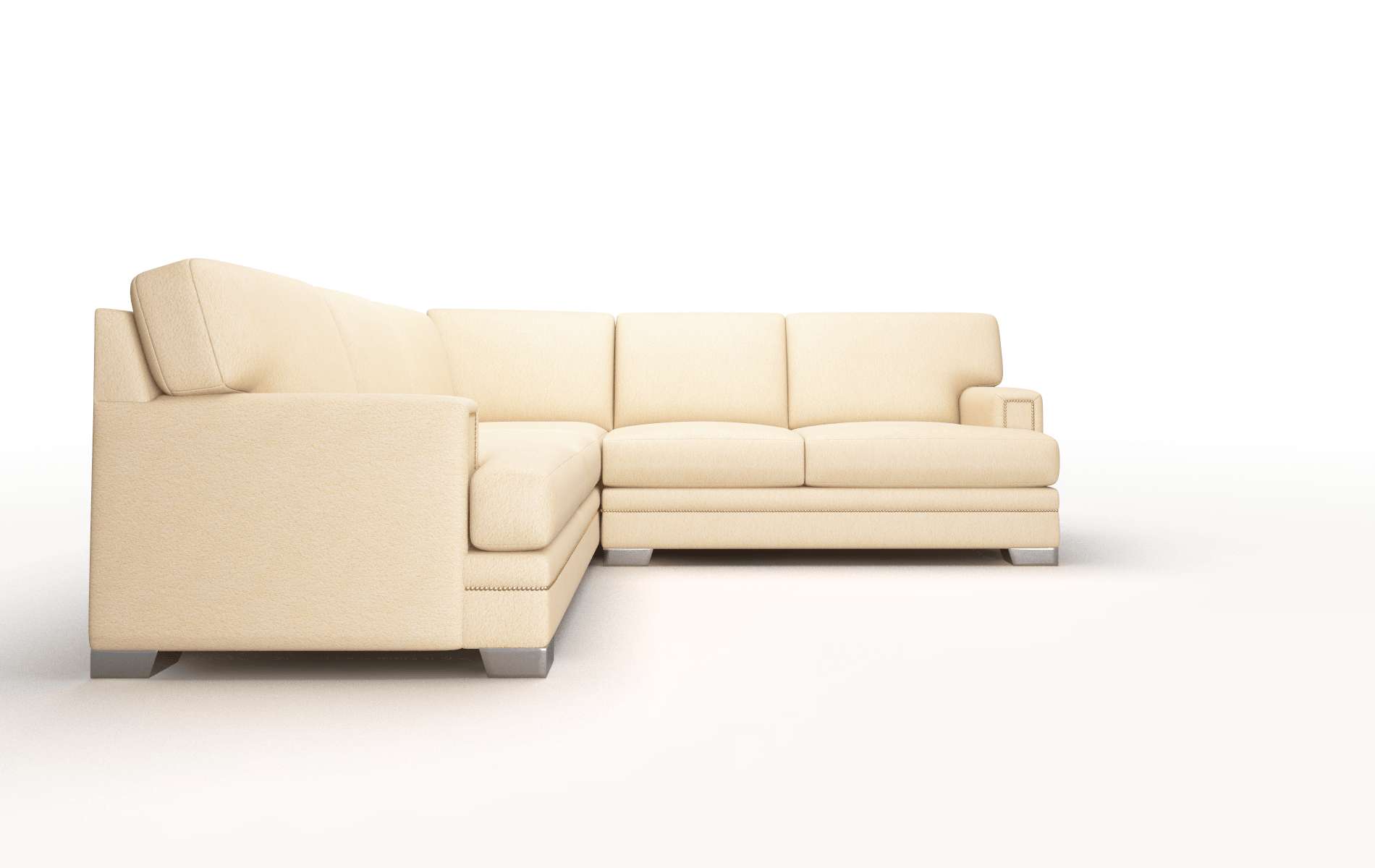 Barcelona Bella Coffee Sectional metal legs 2