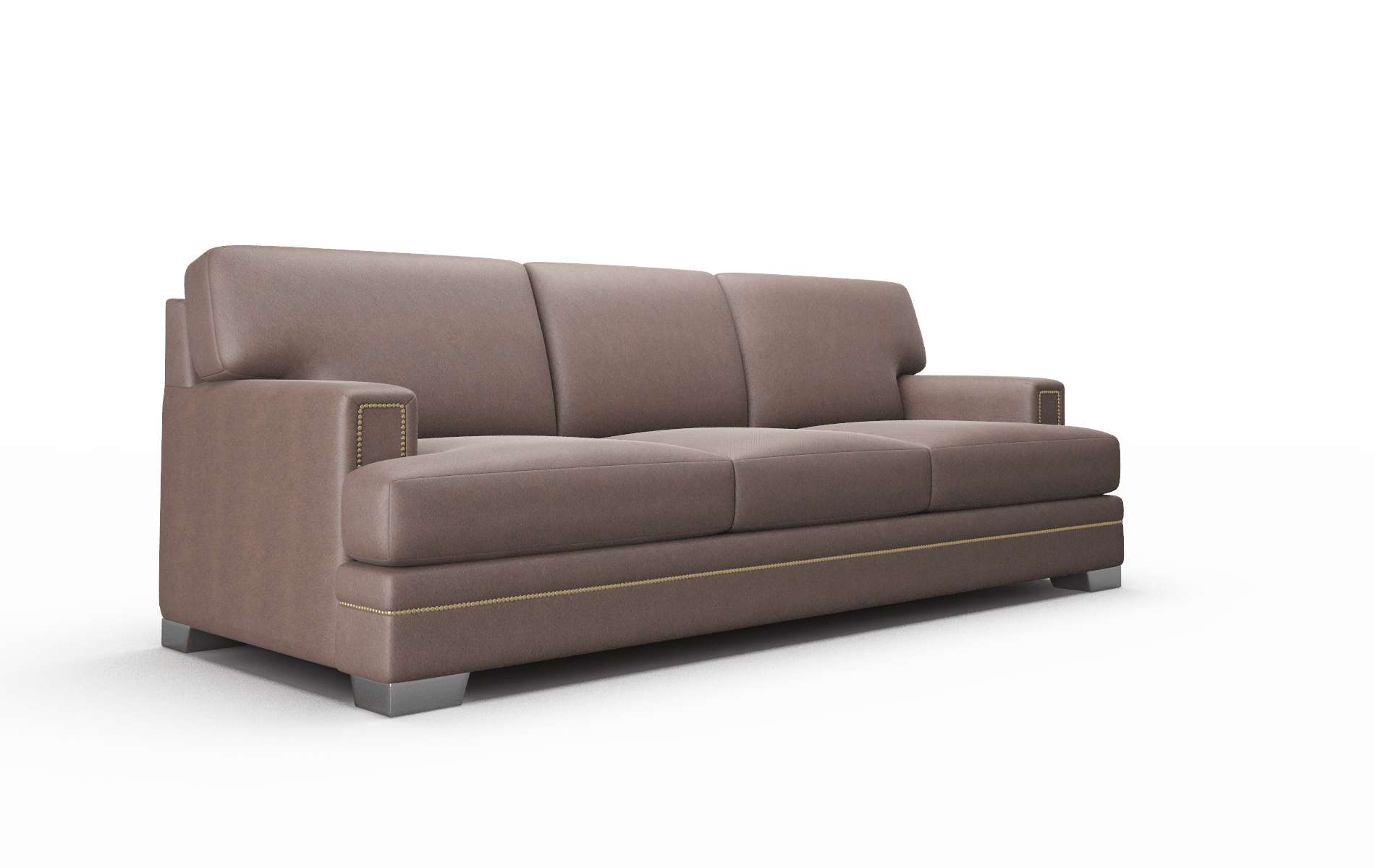 Barcelona Bella Espresso Sofa metal legs 2