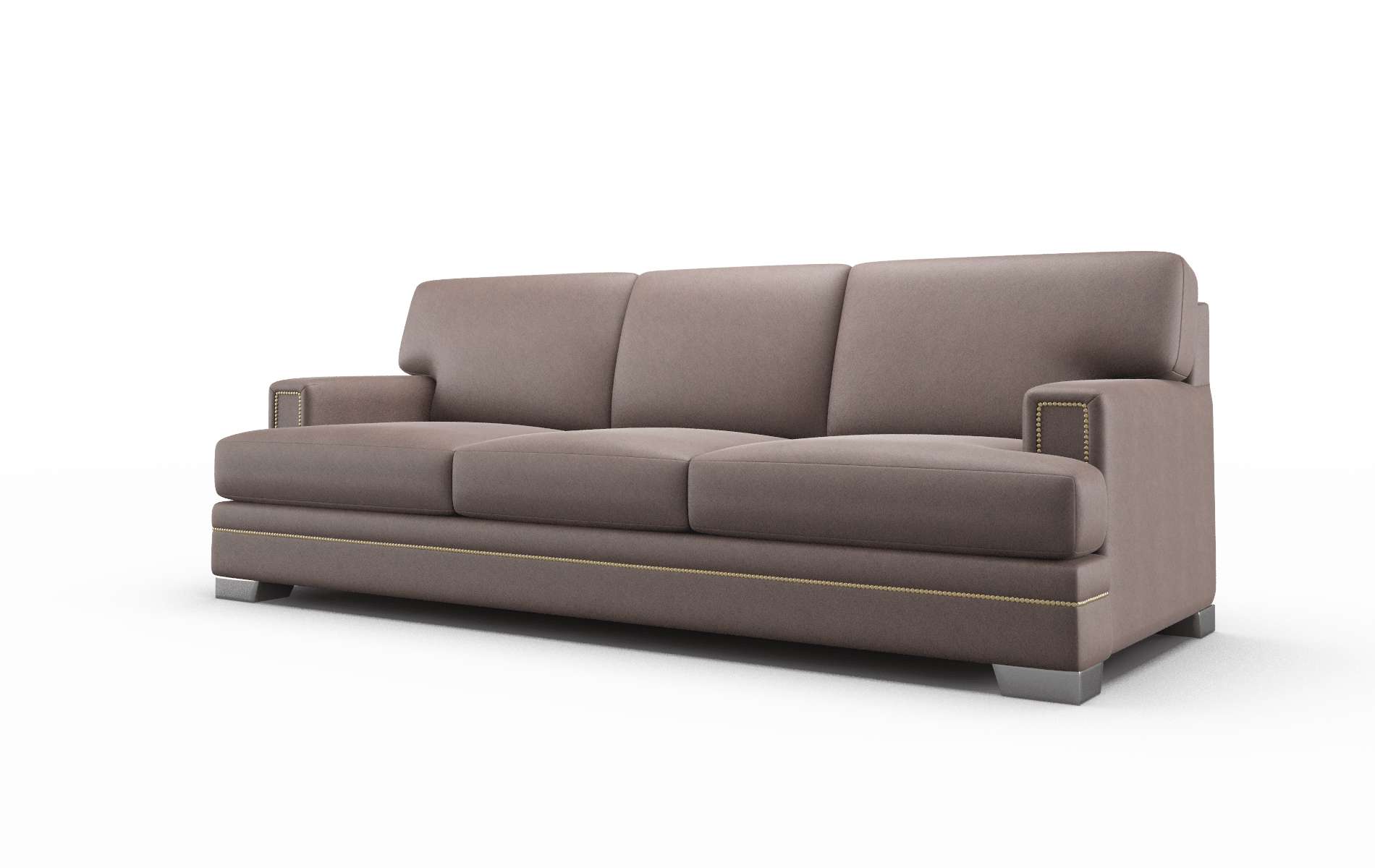 Barcelona Bella Espresso Sofa metal legs 4