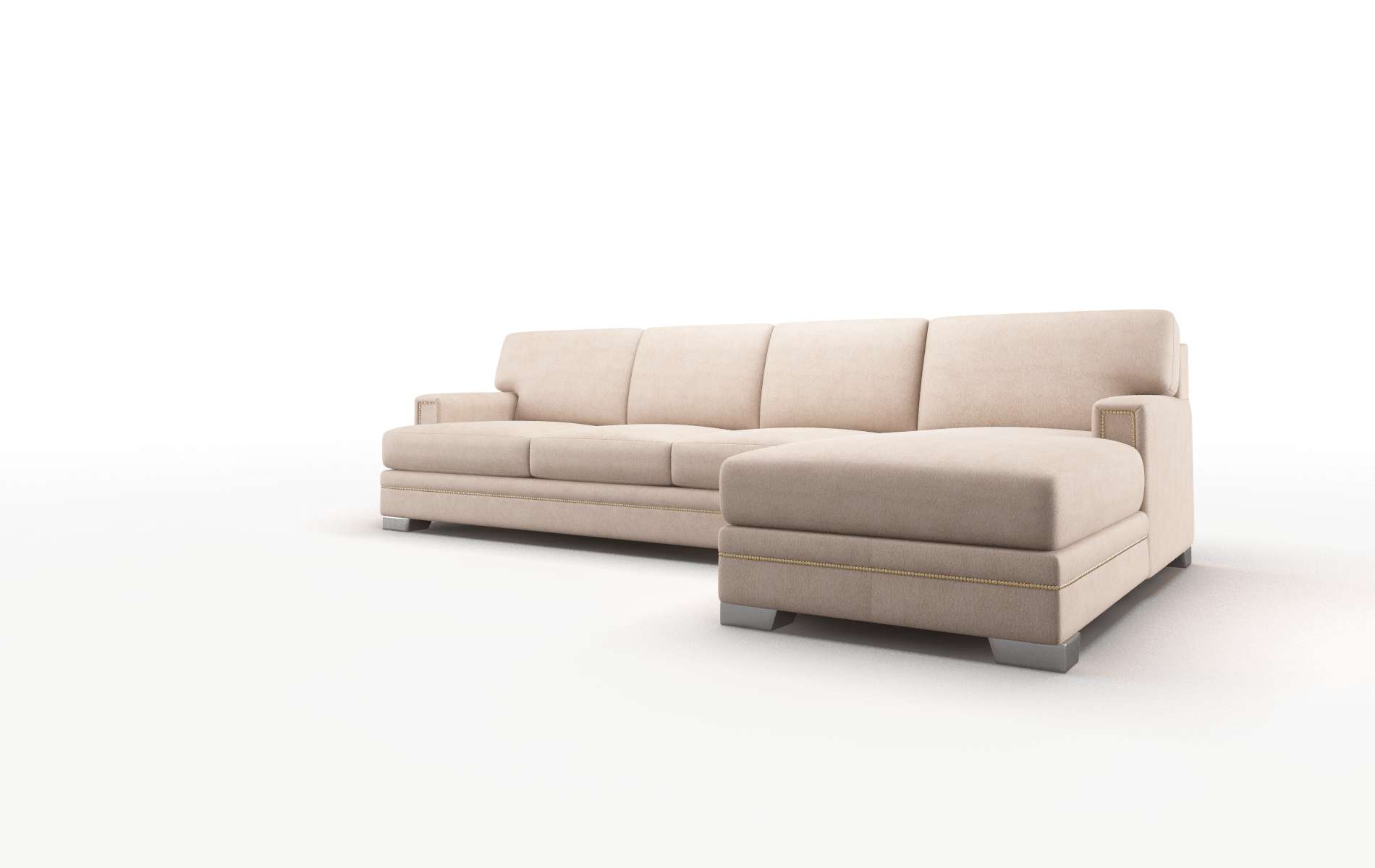 Barcelona Bella Pewter Panel metal legs 4