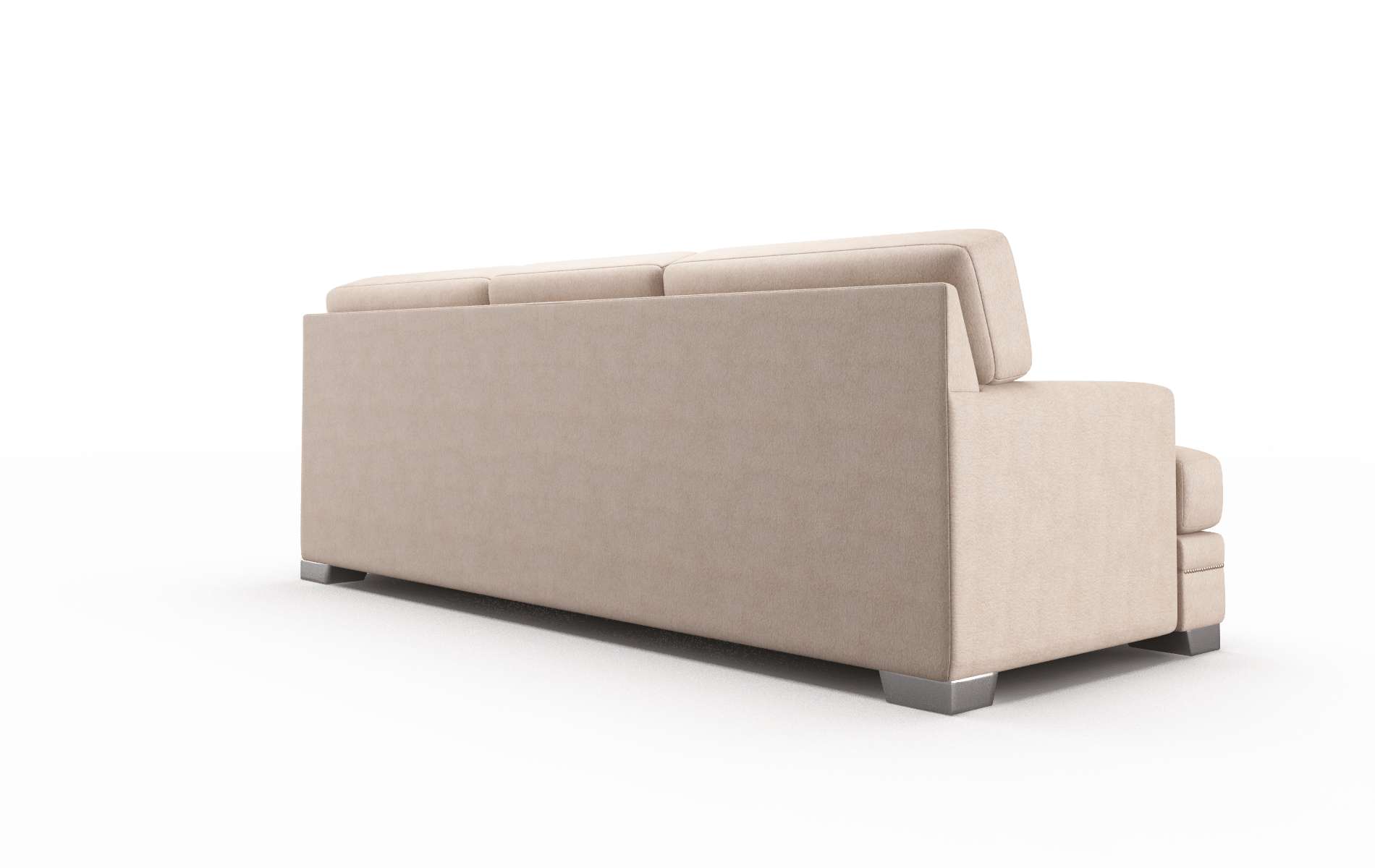 Barcelona Bella Pewter Sofa metal legs 5