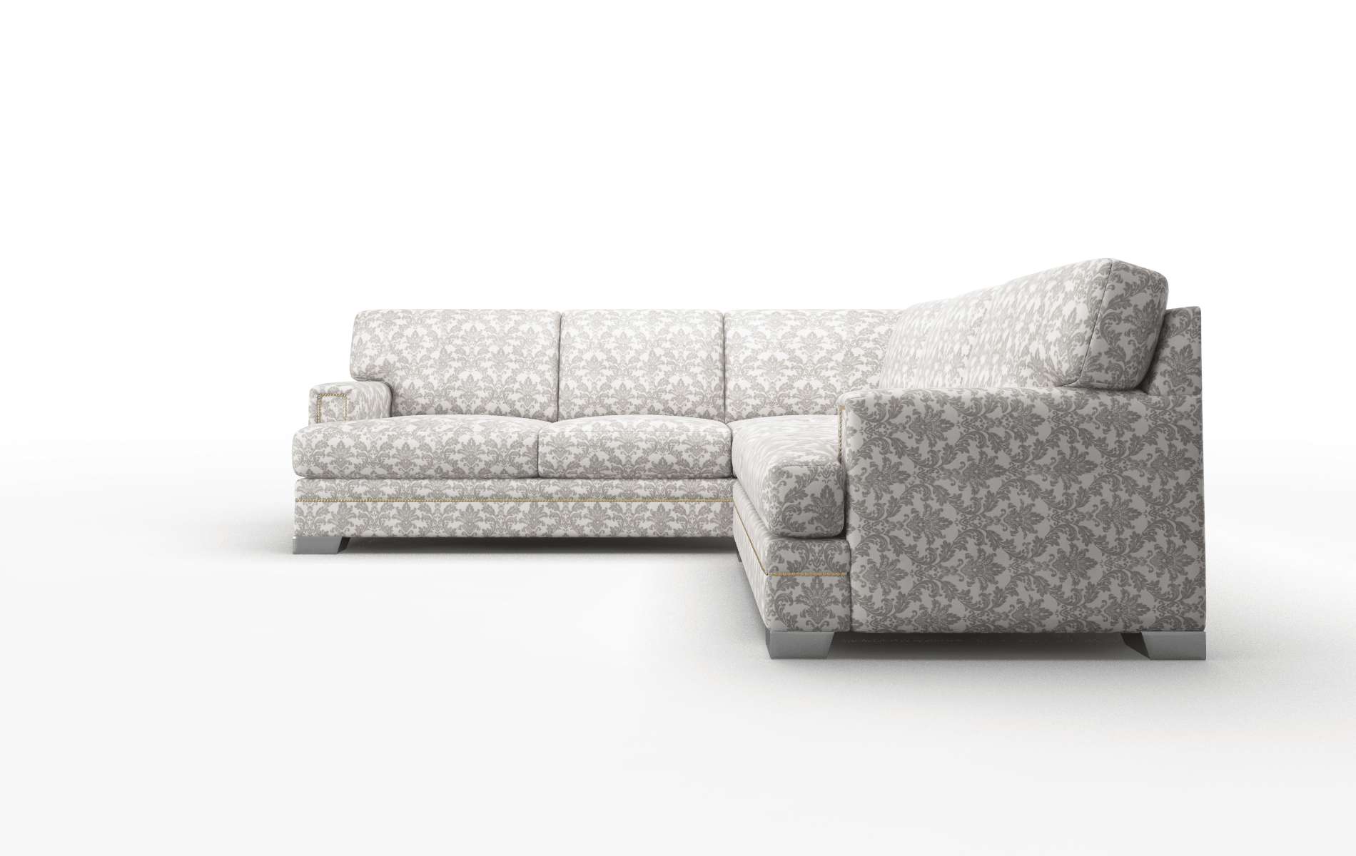 Barcelona Bergamo Dove Sectional metal legs 5