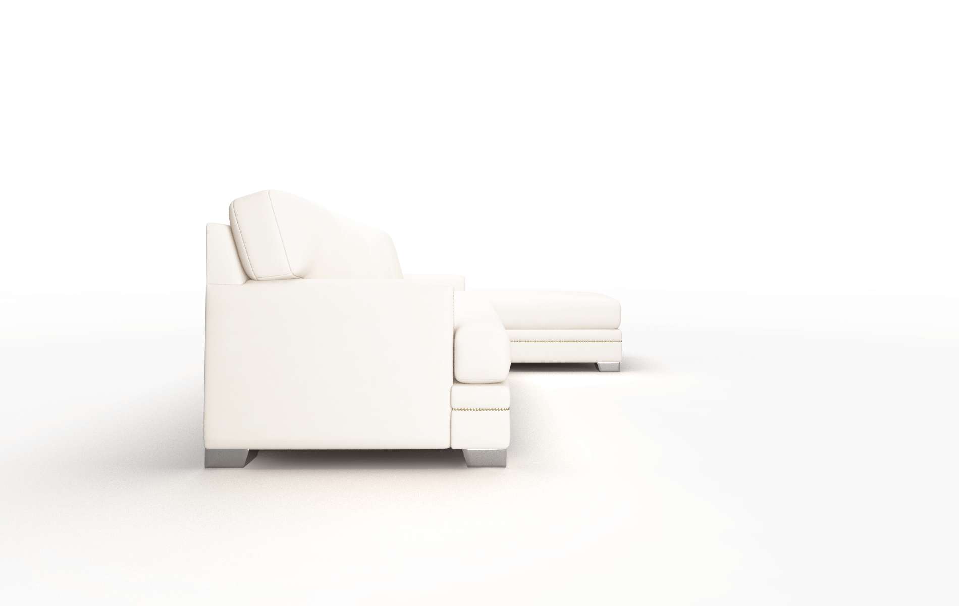 Barcelona Blanche Milky Panel metal legs 3