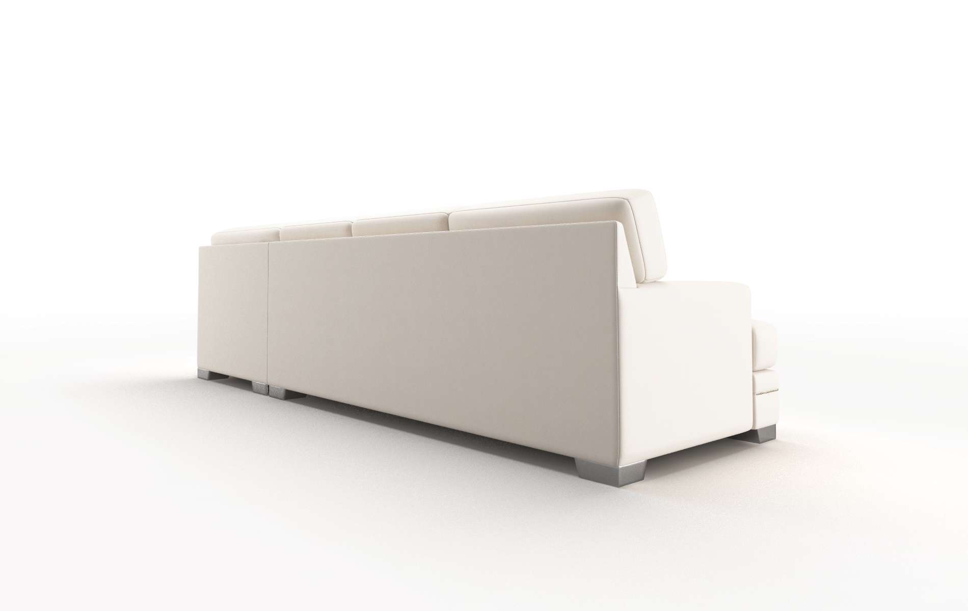 Barcelona Blanche Milky Panel metal legs 5