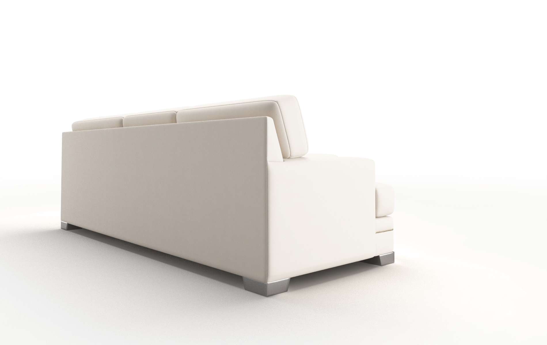 Barcelona Blanche Milky Sectional metal legs 3