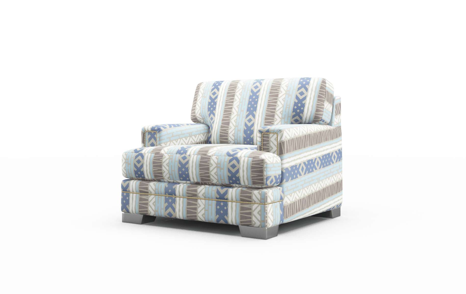 Barcelona Bodhi Indigo Chair metal legs 4