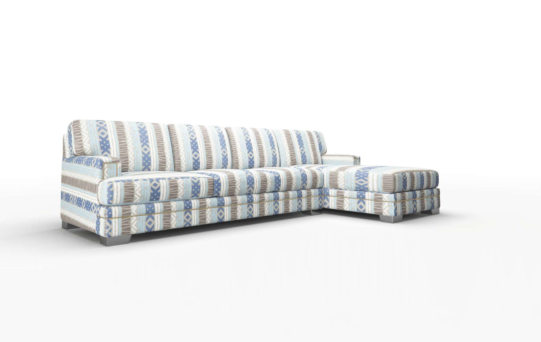 Barcelona Bodhi Indigo Panel metal legs 2