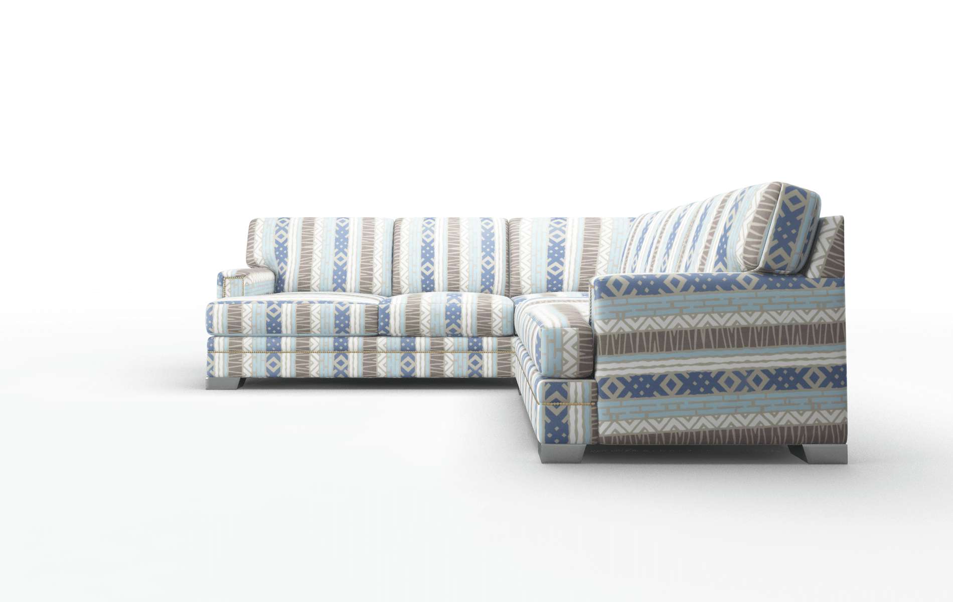 Barcelona Bodhi Indigo Sectional metal legs 5