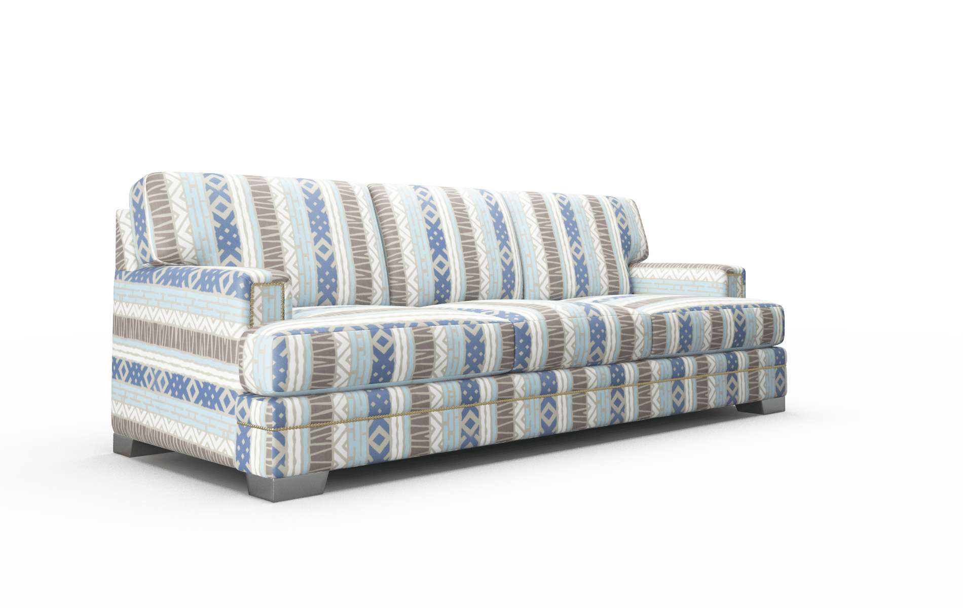 Barcelona Bodhi Indigo Sofa metal legs 2