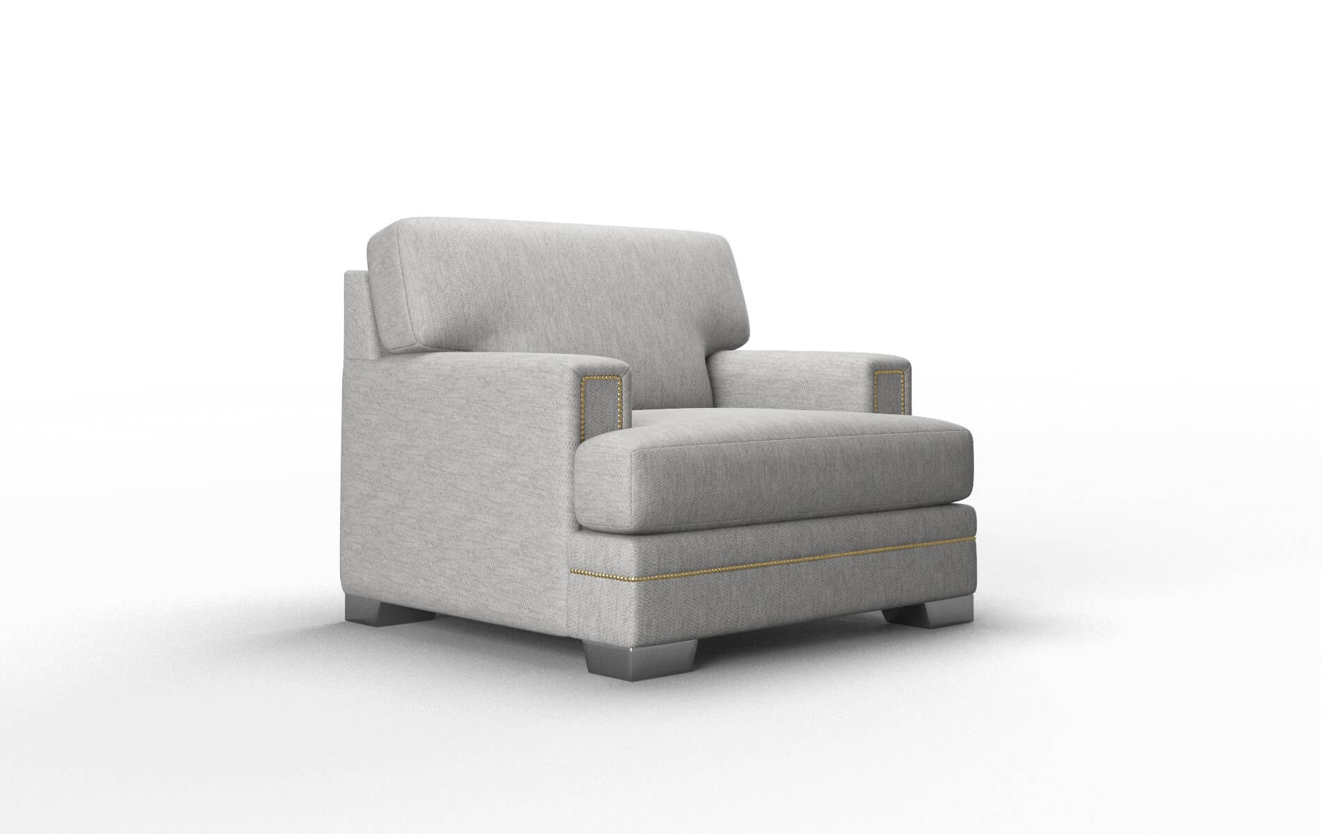 Barcelona Bungalow Graphite Chair metal legs 2