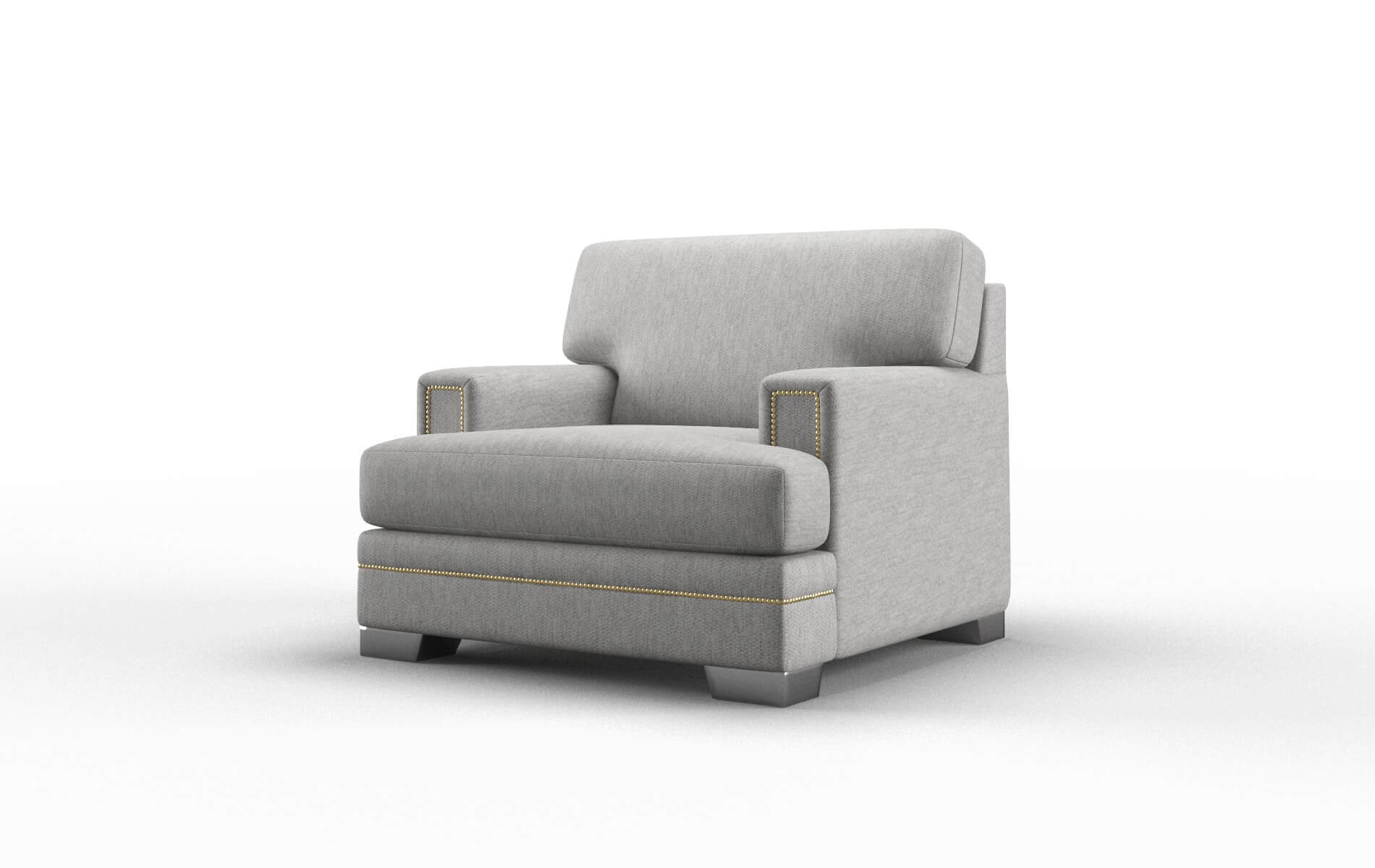 Barcelona Bungalow Graphite Chair metal legs 4