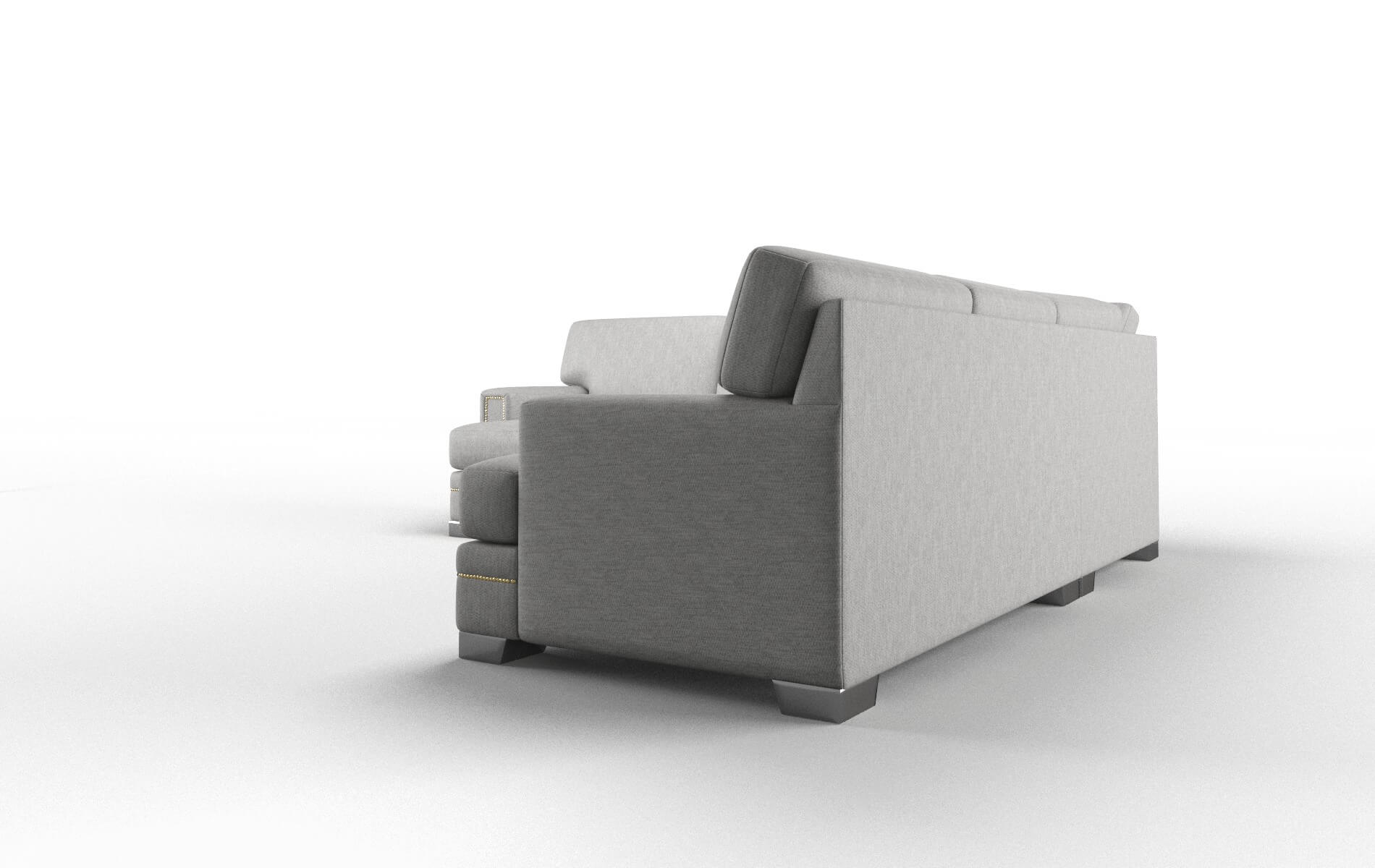 Barcelona Bungalow Graphite Sectional metal legs 4