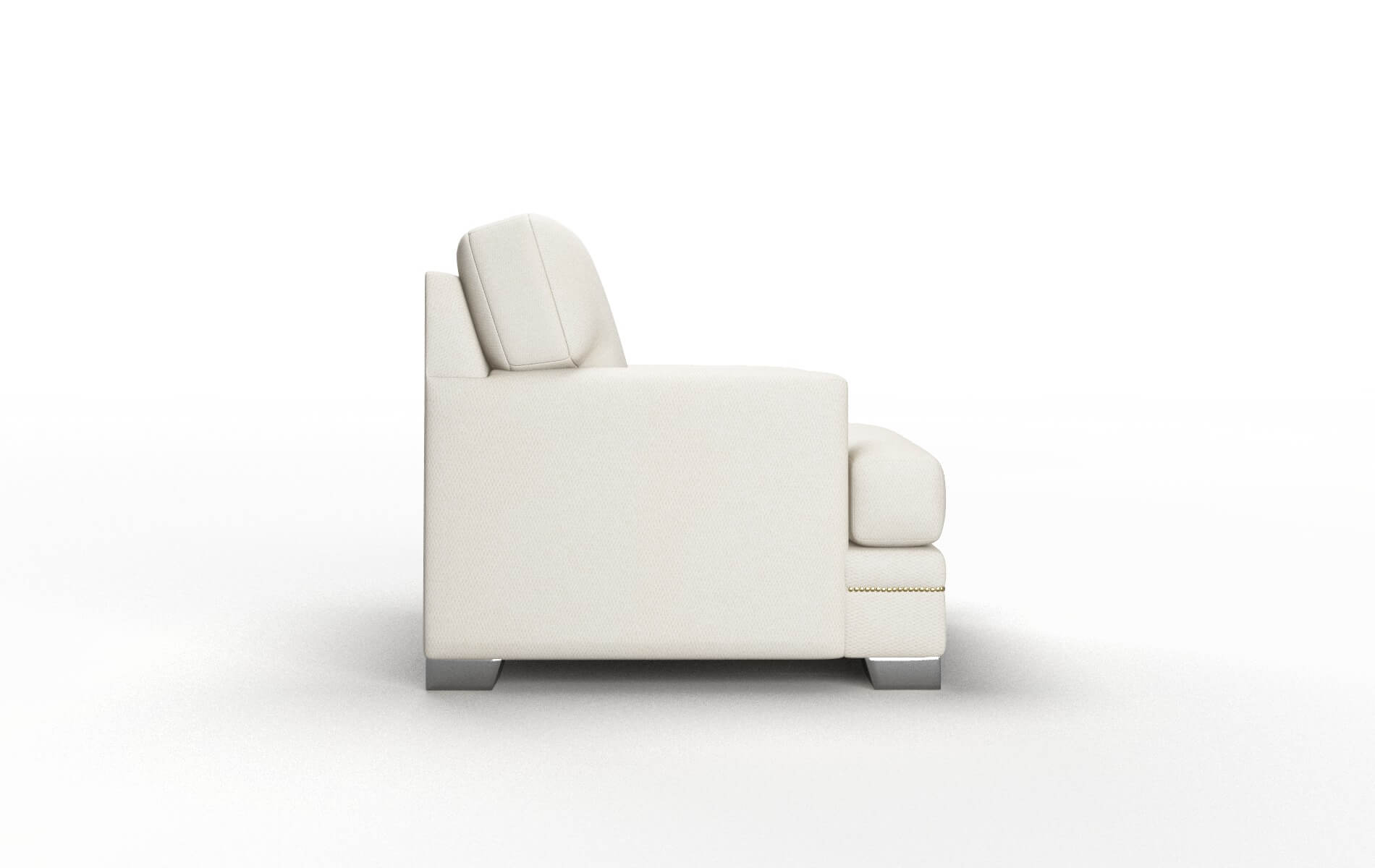 Barcelona Bungalow Ivory Chair metal legs 3