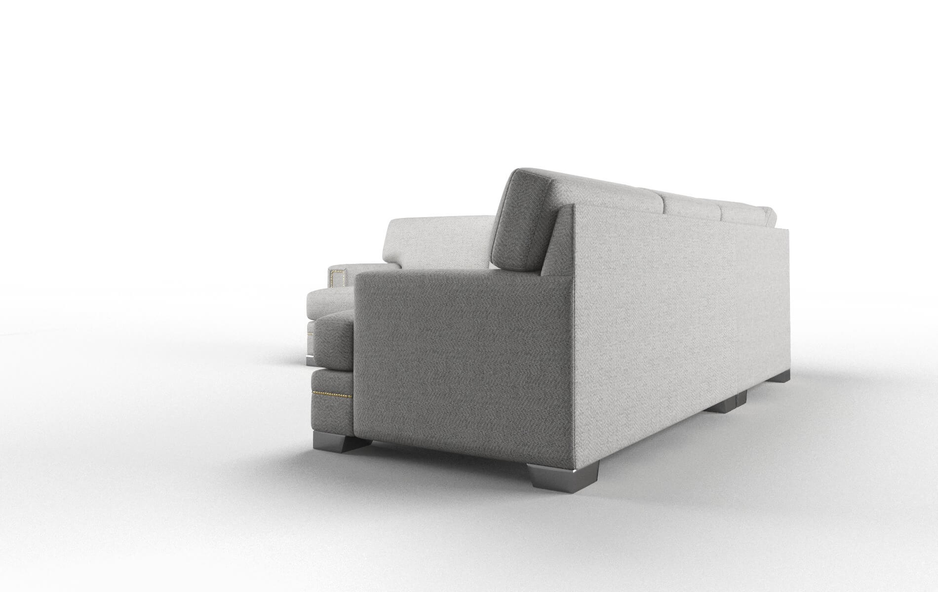 Barcelona Catalina Silver Sectional metal legs 4