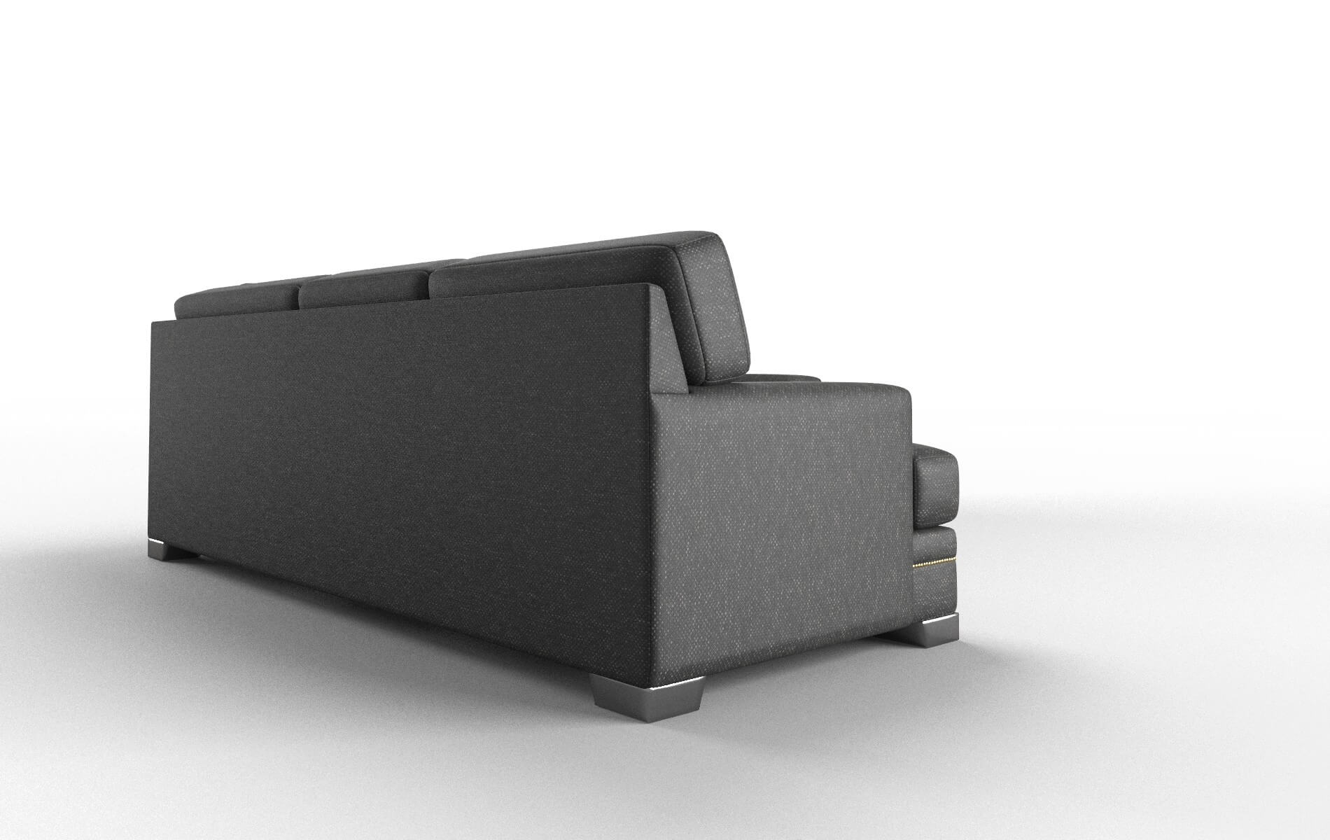 Barcelona Chance Denim Sectional metal legs 3