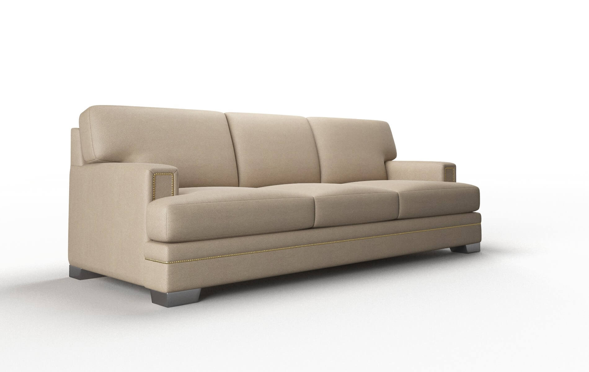 Barcelona Chance Platinum Sofa metal legs 2