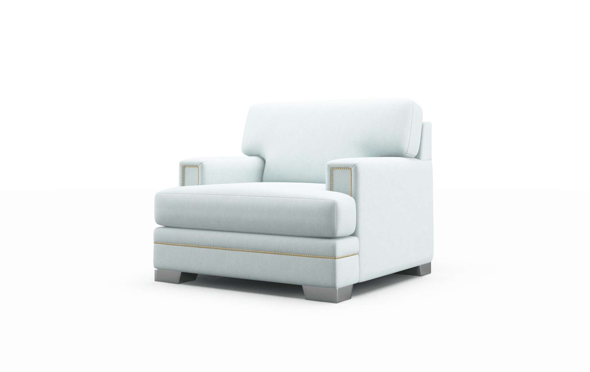 Barcelona Clyde Cornflower Chair metal legs 4