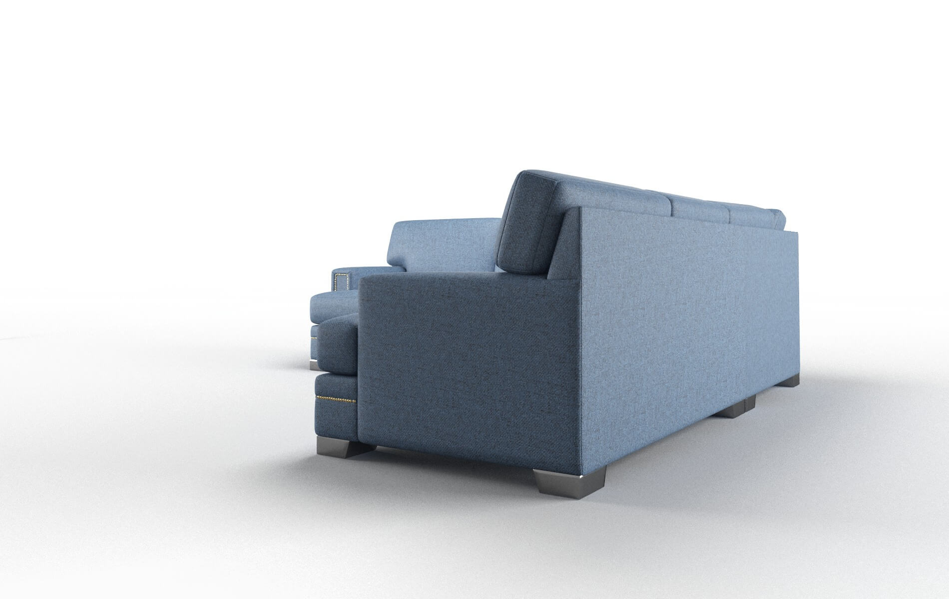 Barcelona Clyde Deep_ocean Sectional metal legs 4