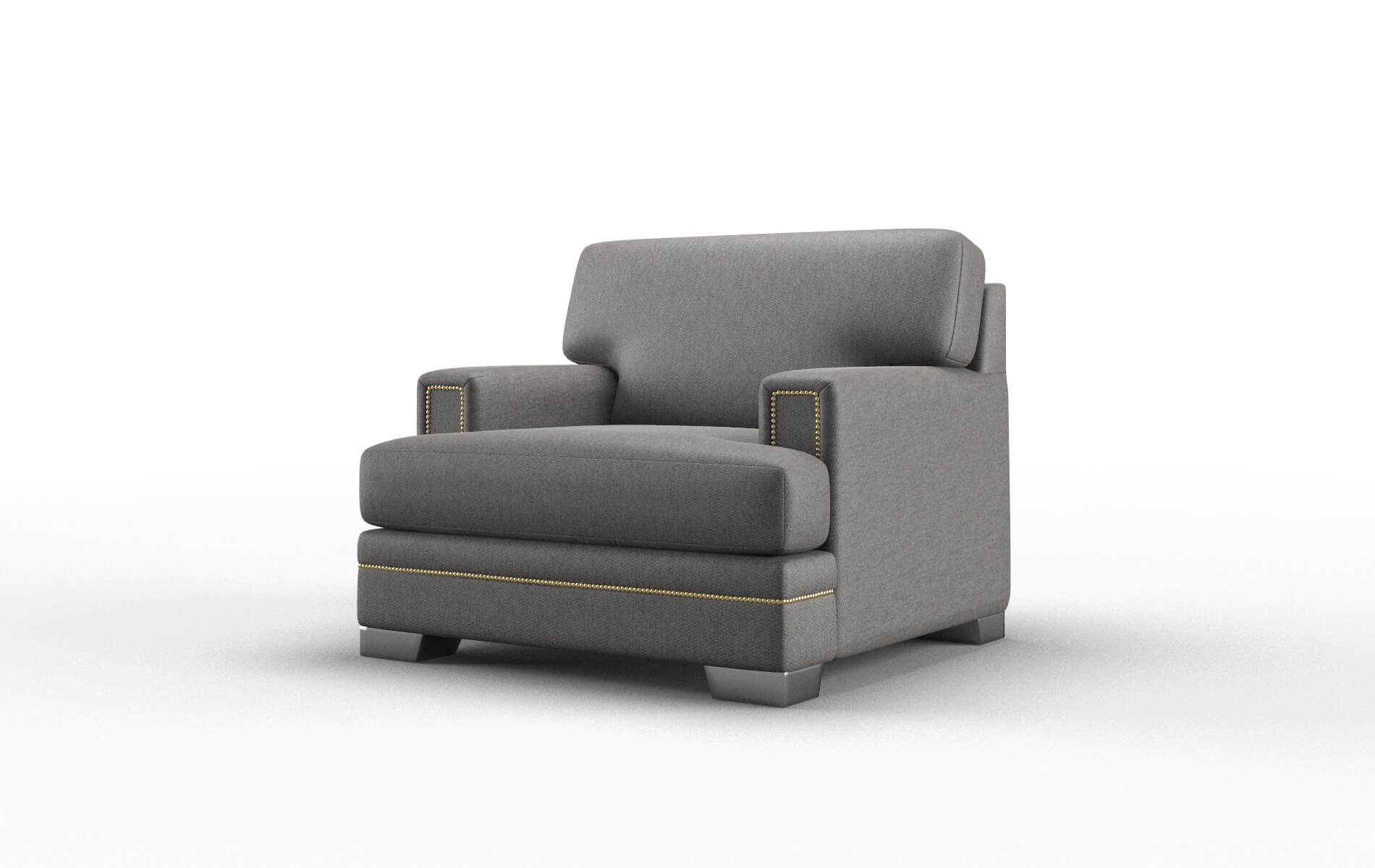 Barcelona Cosmo Charcoal Chair metal legs 4