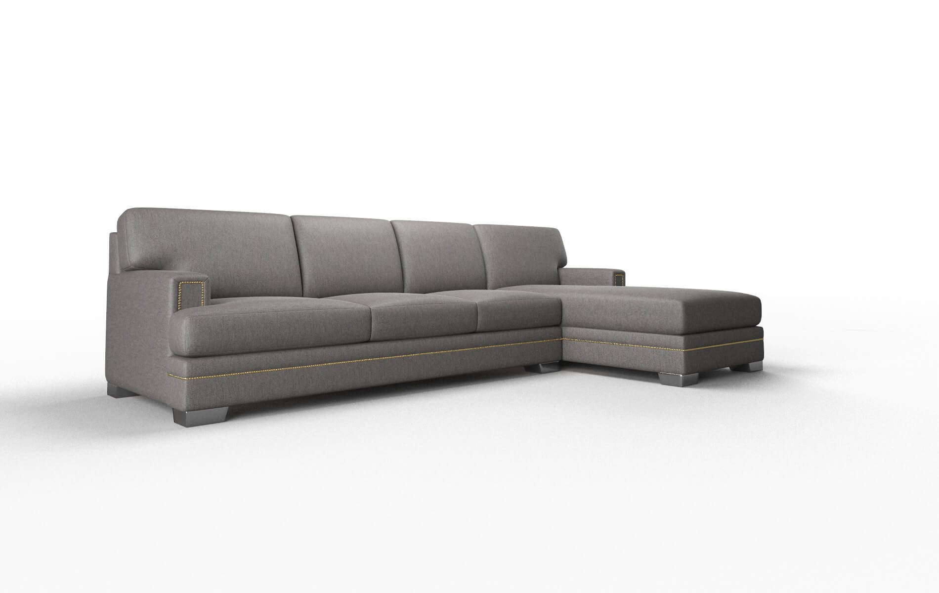 Barcelona Cosmo Charcoal Panel metal legs 2