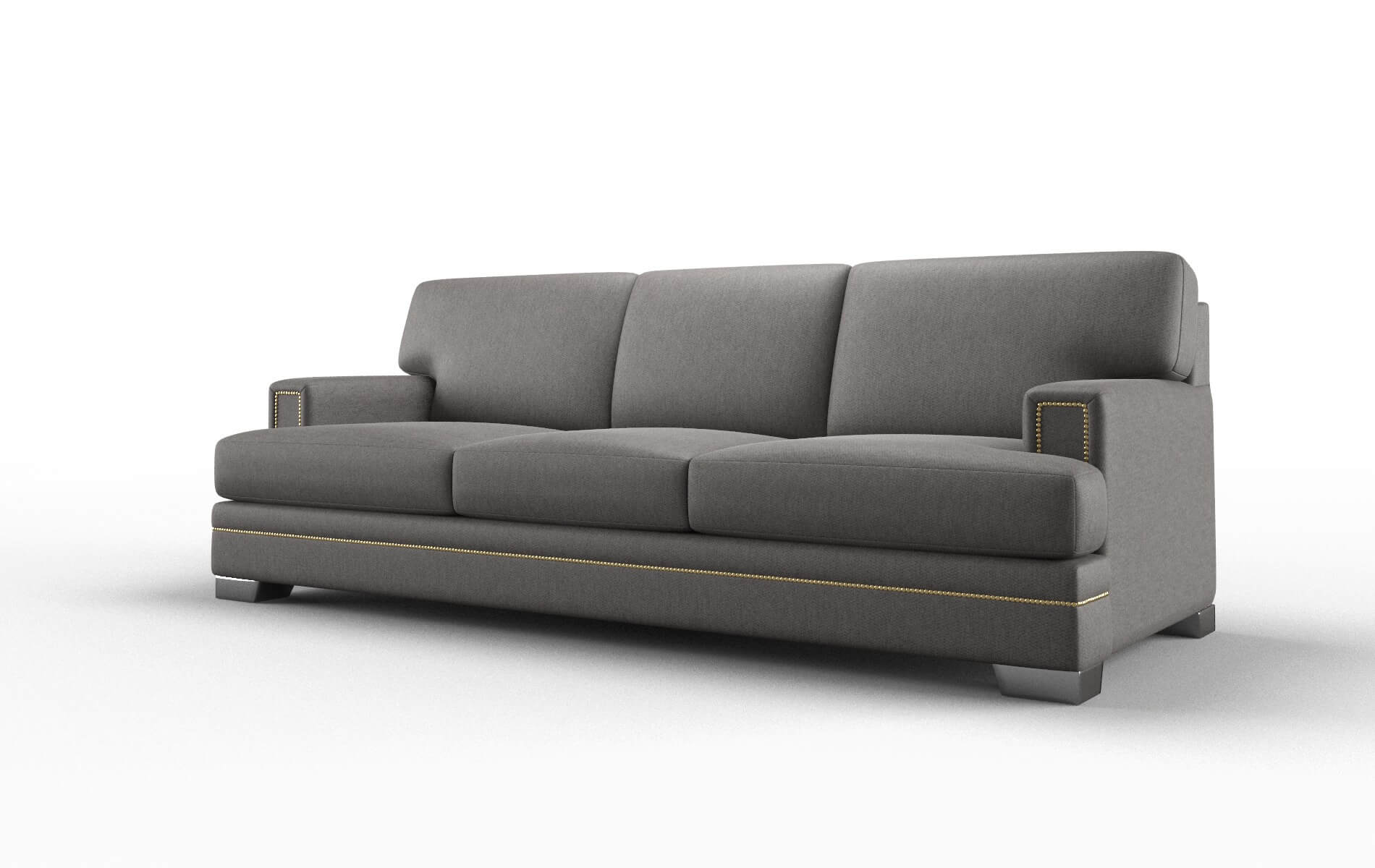Barcelona Cosmo Charcoal Sofa metal legs 4