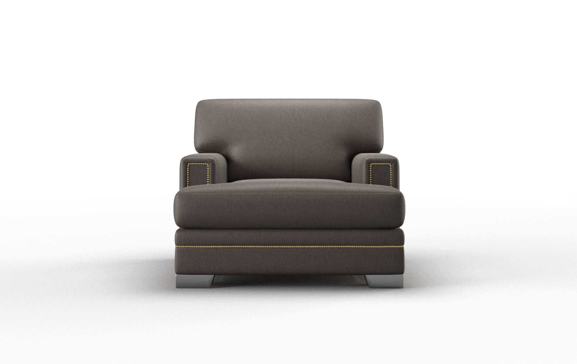 Barcelona Cosmo Chocolate Chair metal legs 1