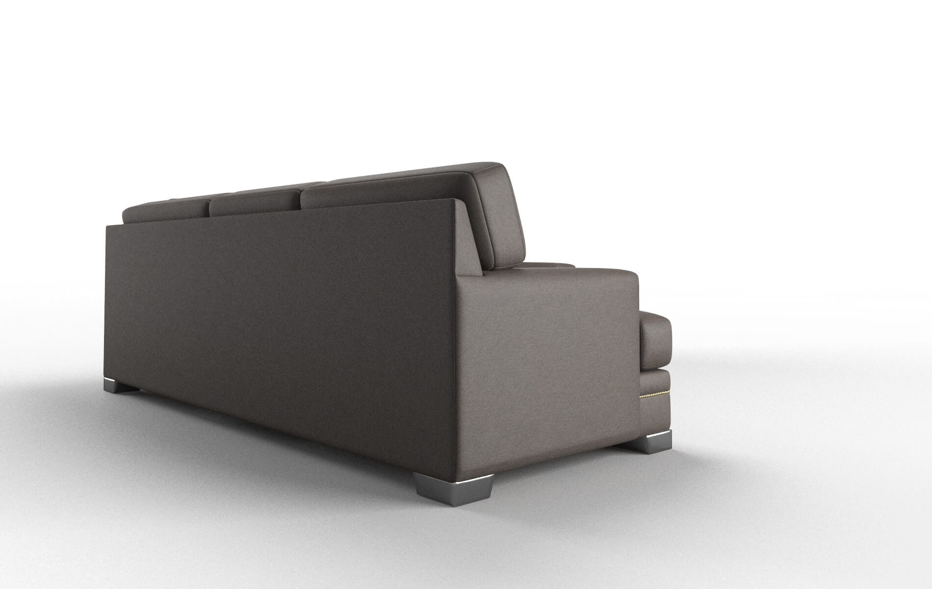 Barcelona Cosmo Chocolate Sectional metal legs 3